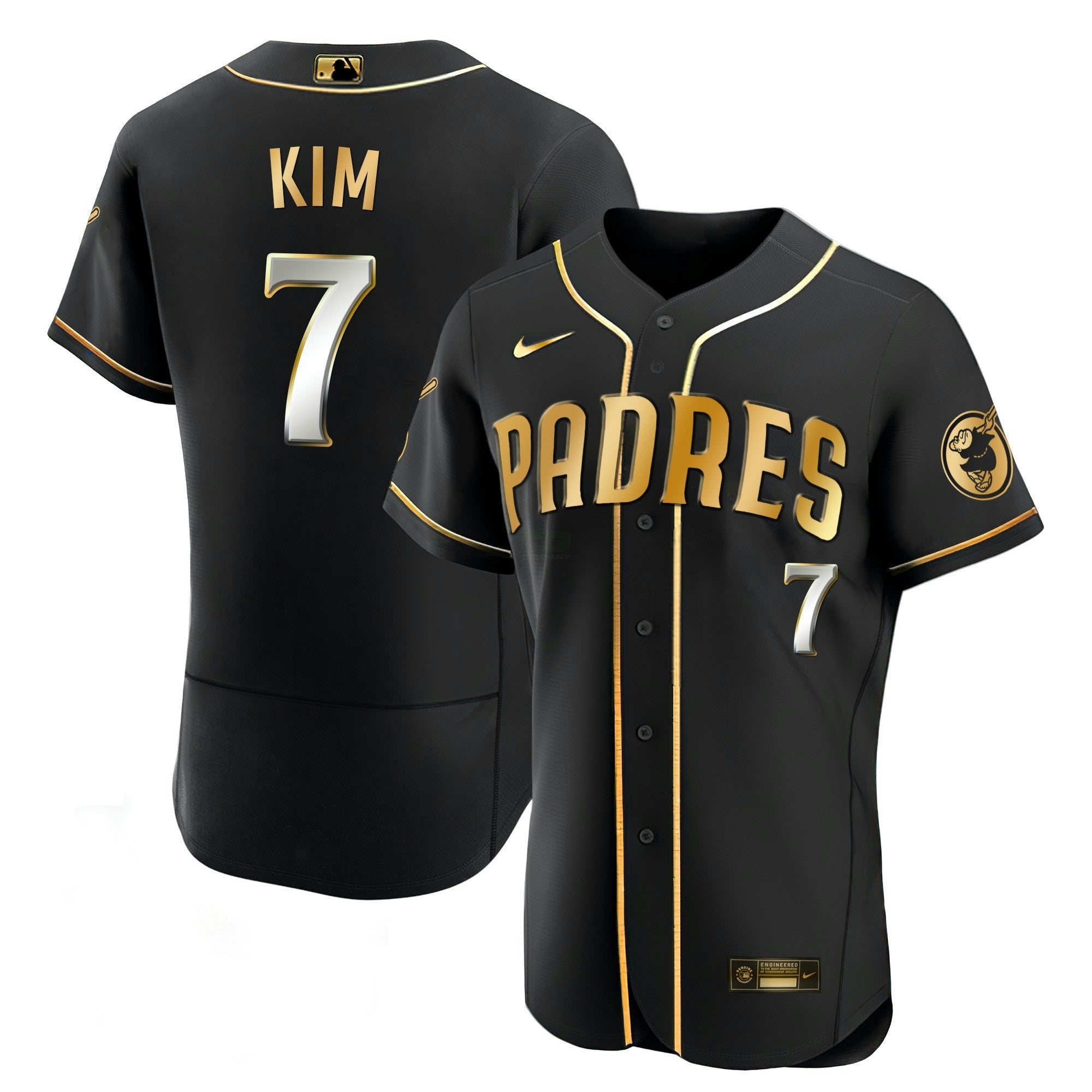 Camisa MLB Men’s San Diego Black Limited Jersey