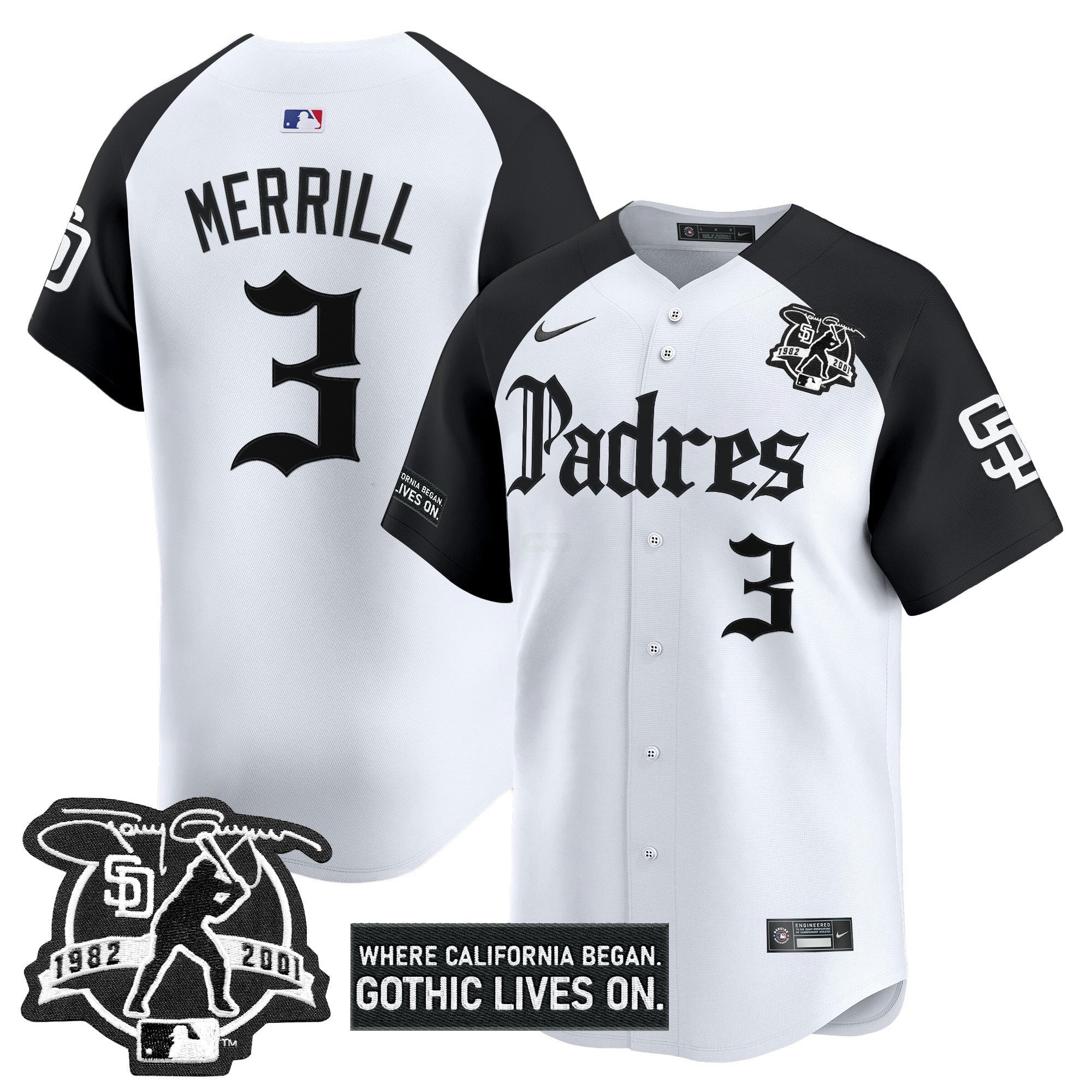 Camisa MLB Men’s San Diego ‘Gothic Edition’ Vapor Premier Limited Jersey V2