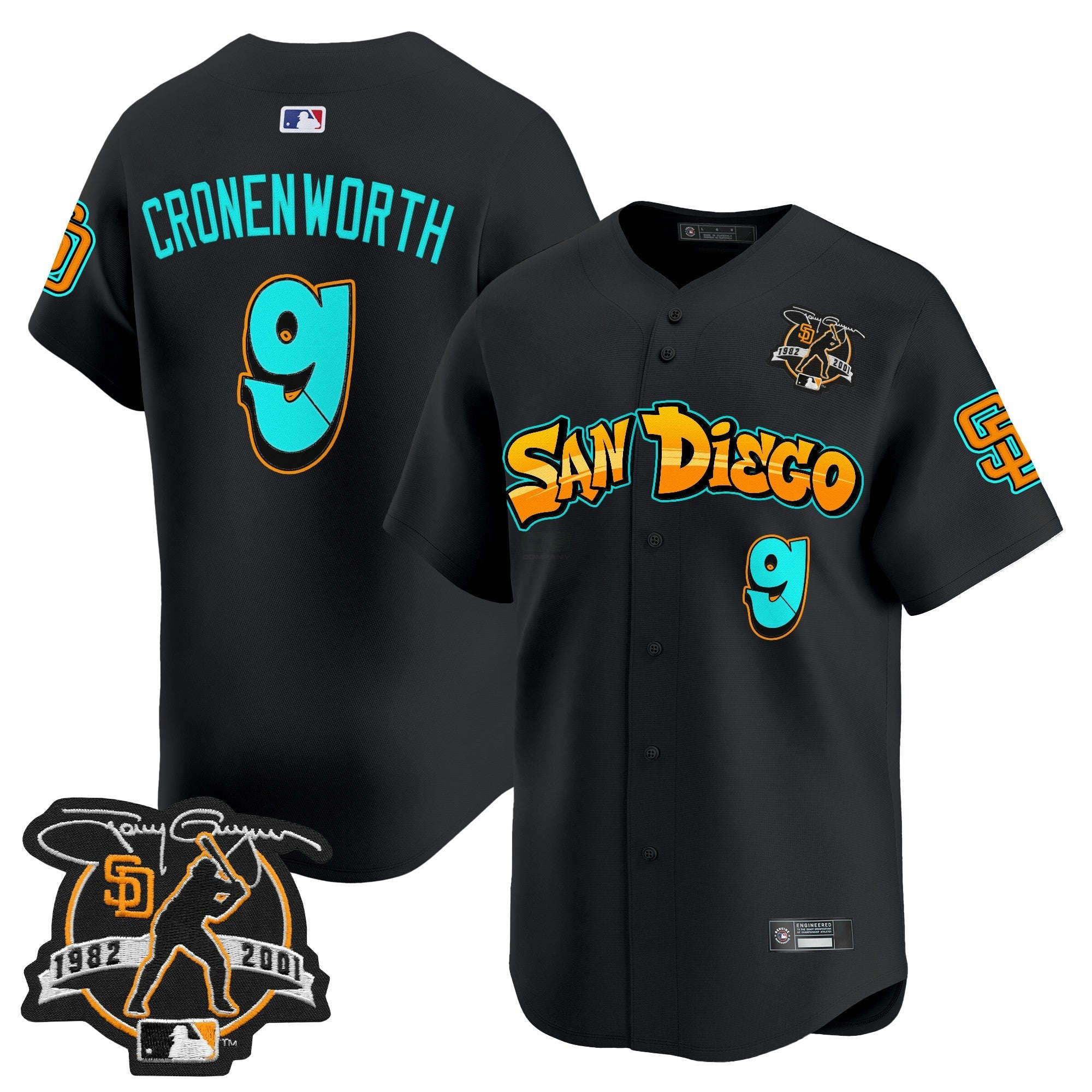Camisa MLB Men’s San Diego ‘Graffiti Barrio Edition’ Vapor Premier Limited Jersey
