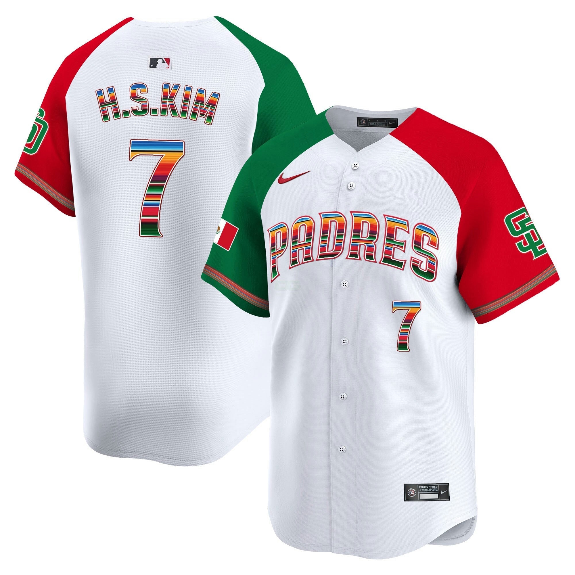 Camisa MLB Men’s San Diego Mexico Premier Limited Jersey