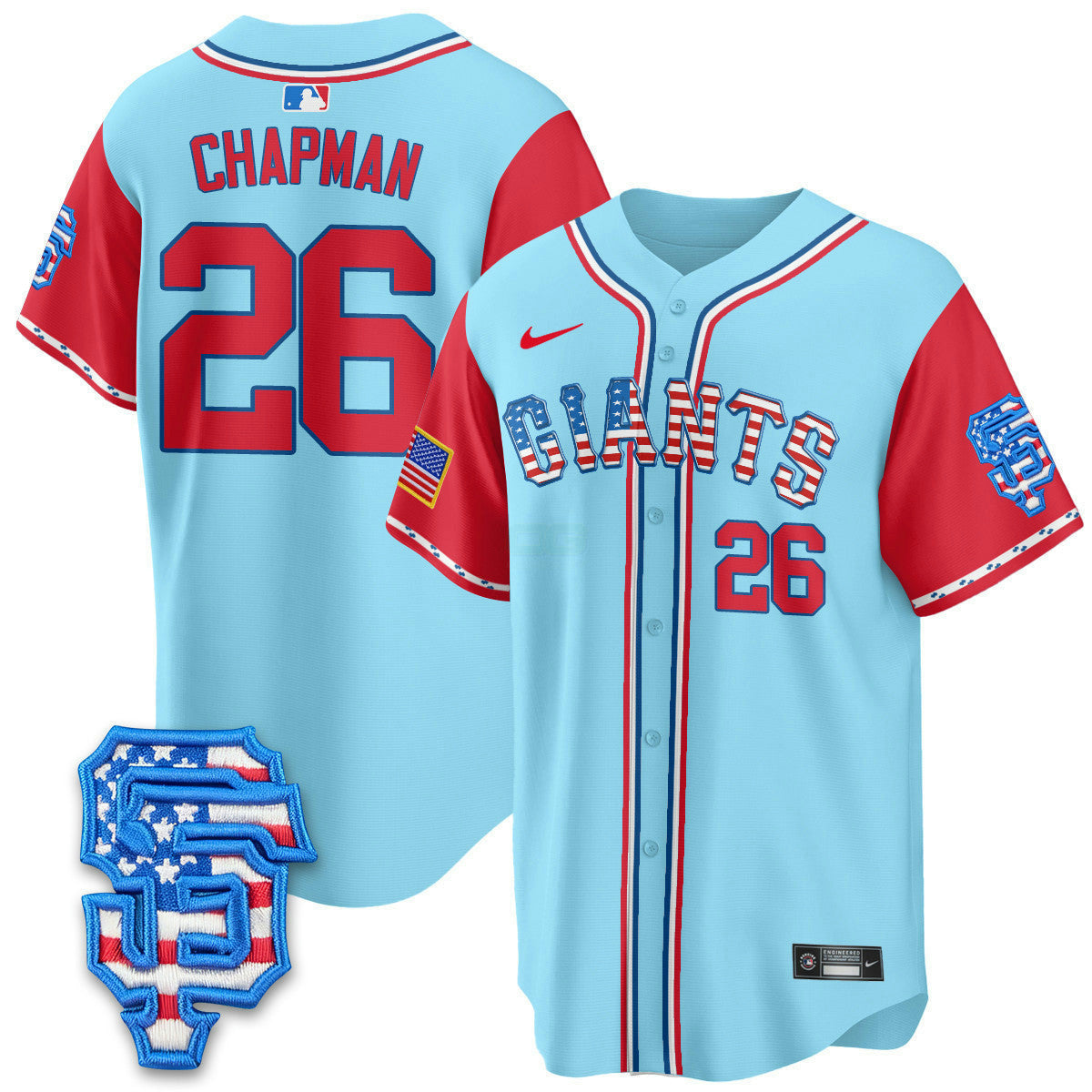 Camisa MLB Men’s San Francisco 2025 Fourth of July Vapor Premier Limited Jersey