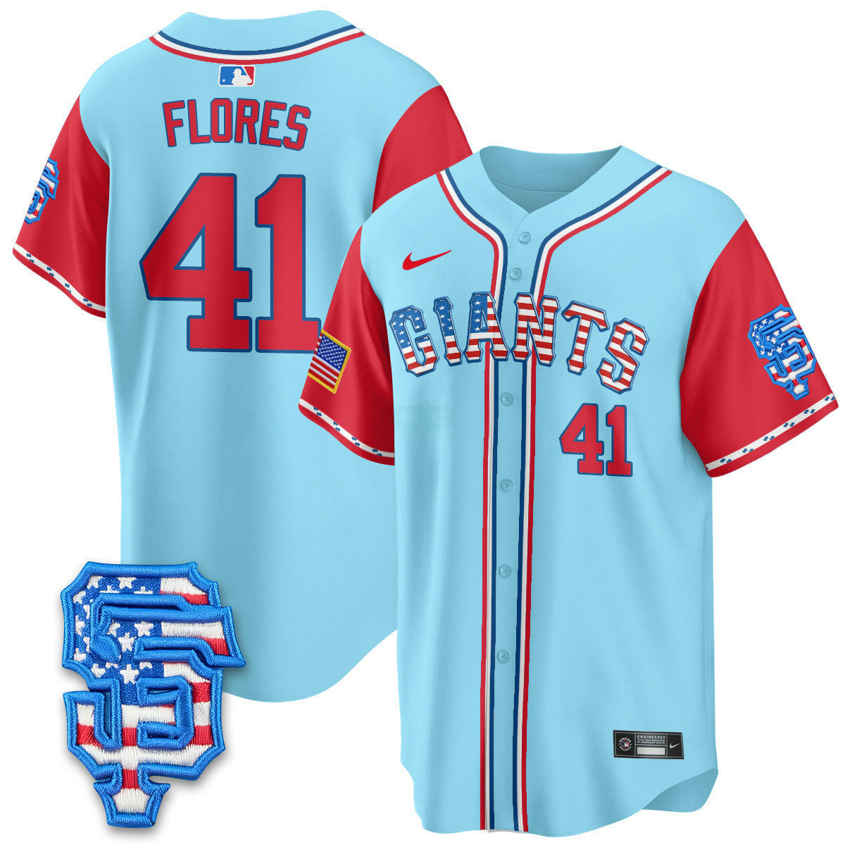 Camisa MLB Men’s San Francisco 2025 Fourth of July Vapor Premier Limited Jersey