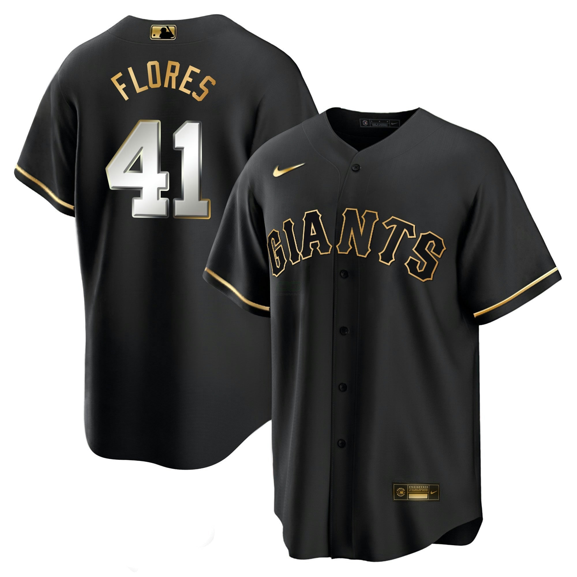 Camisa MLB Men’s San Francisco Black Limited & Dourada Jersey