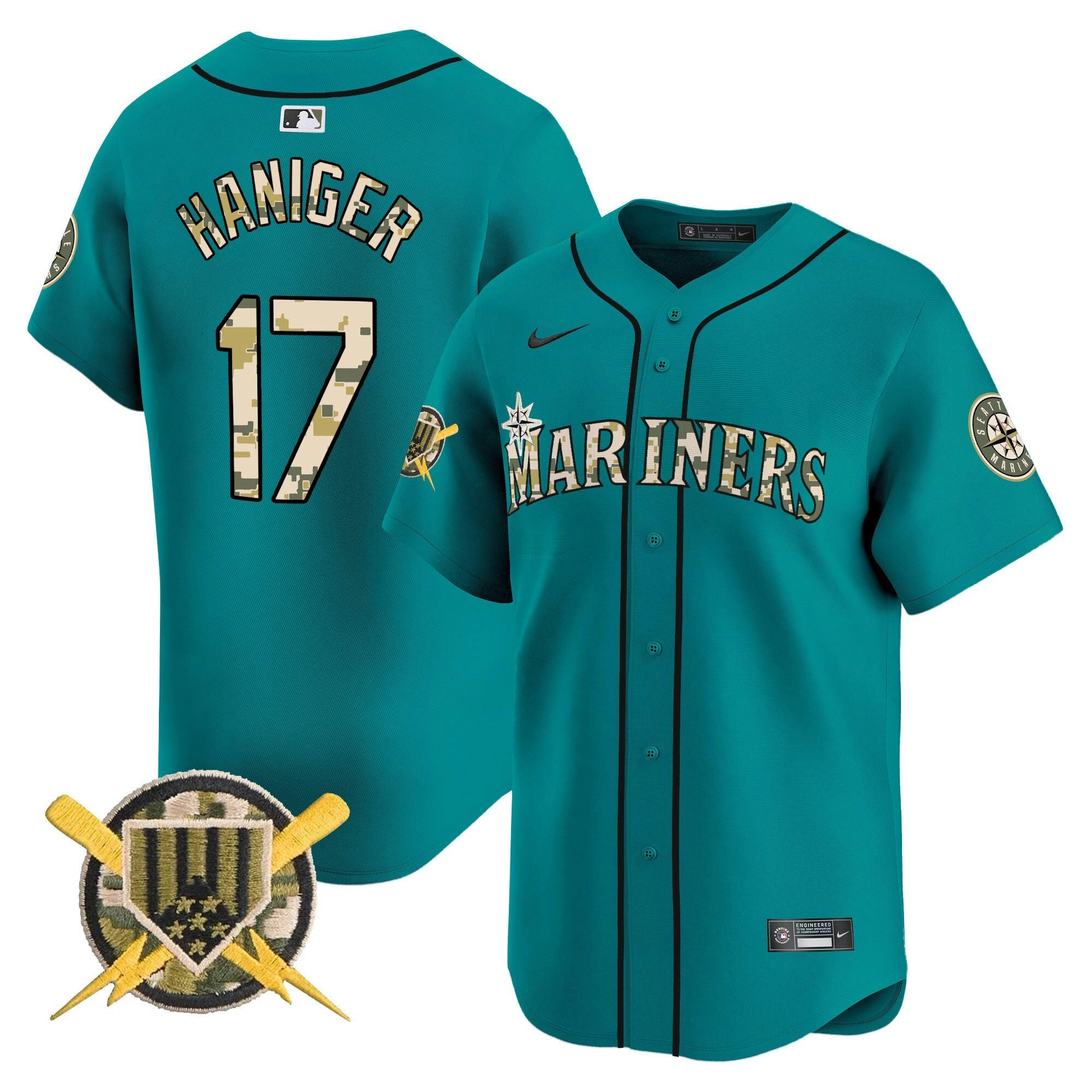 Camisa MLB Men’s Seattle Armed Forces Day Vapor Premier Limited Jersey
