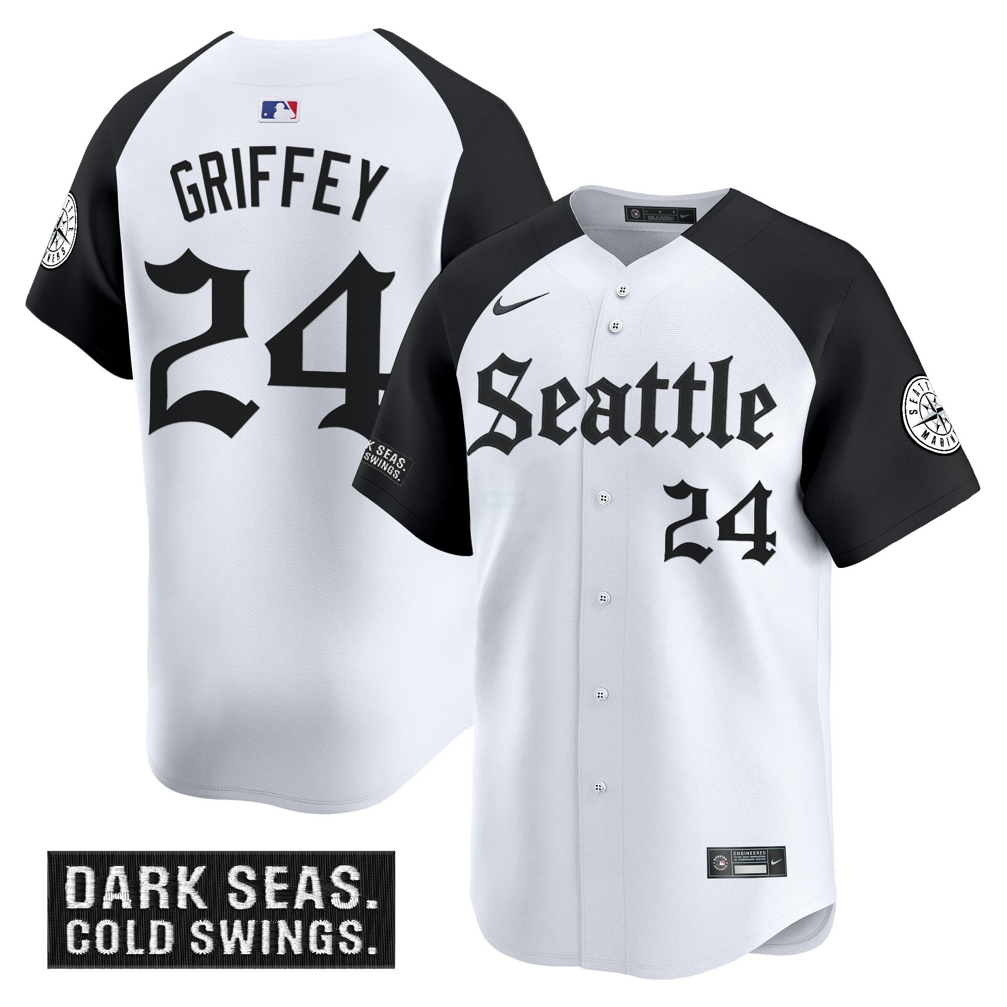 Camisa MLB Men’s Seattle ‘Deep Sea Gothic Edition’ Vapor Premier Limited Jersey