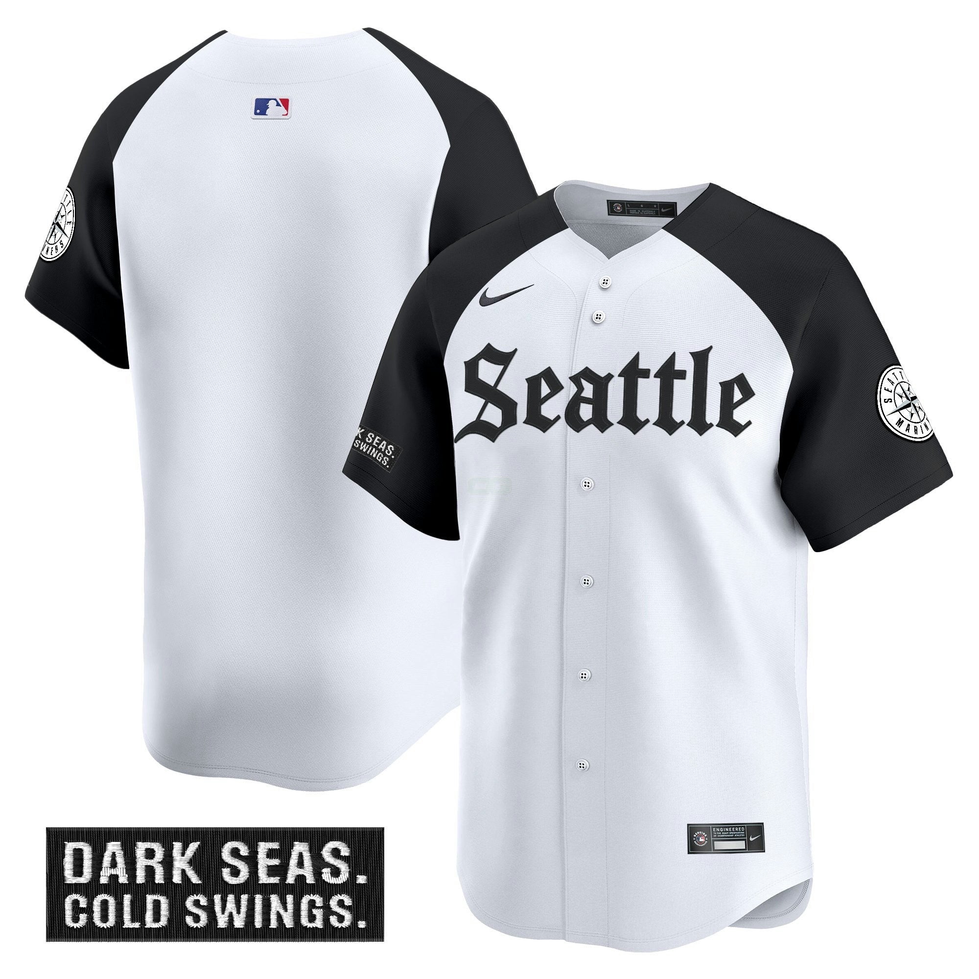 Camisa MLB Men’s Seattle ‘Deep Sea Gothic Edition’ Vapor Premier Limited Jersey