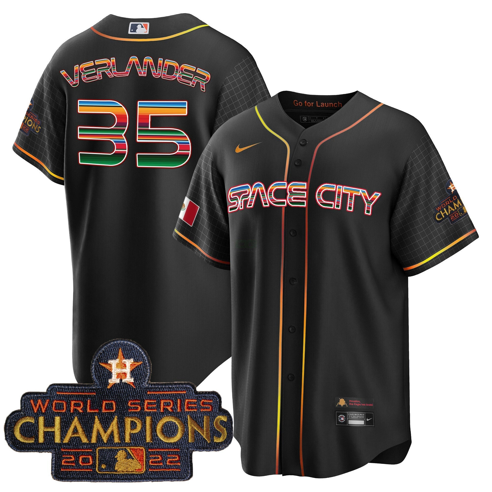 Camisa MLB Men’s Space City Mexico Cool Base Jersey