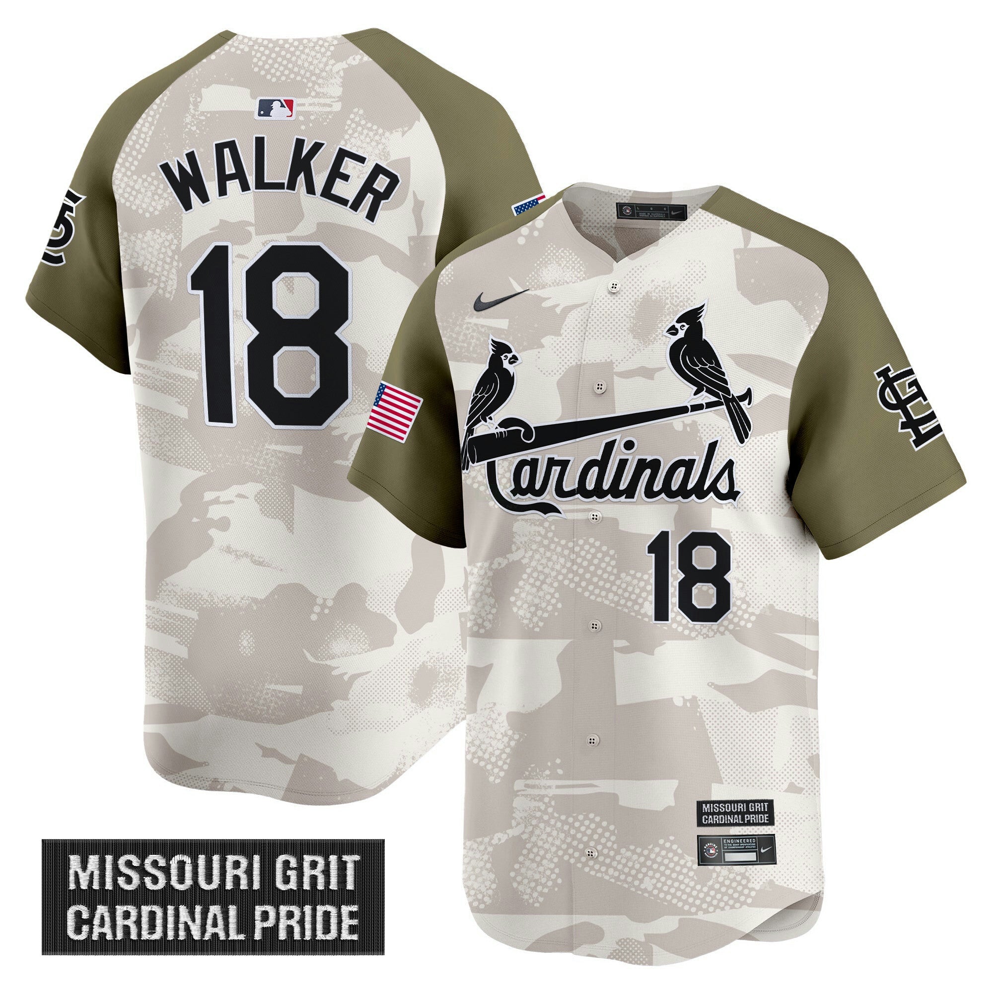 Camisa MLB Men’s St. Louis 2025 Armed Forces Day Vapor Premier Limited Jersey