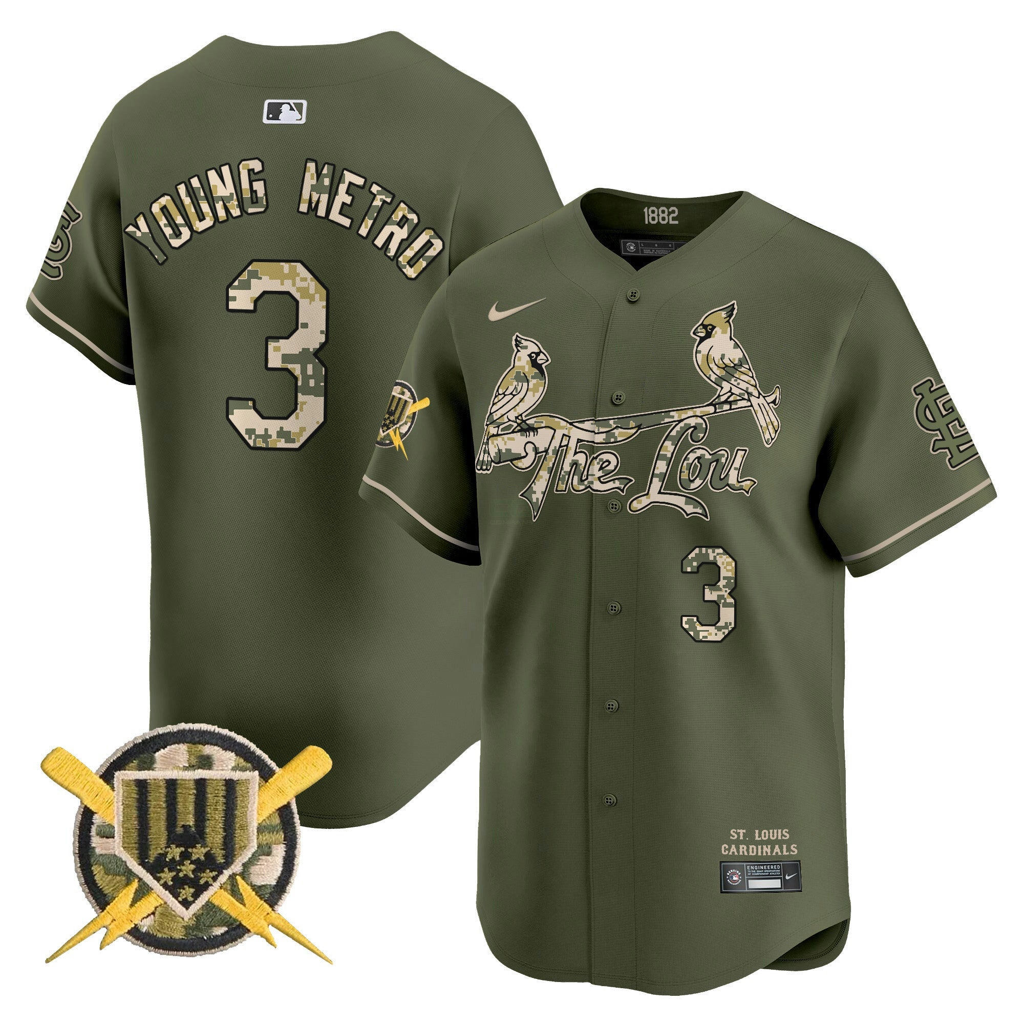 Camisa MLB Men’s St. Louis Armed Forces Day Vapor Premier Limited Jersey