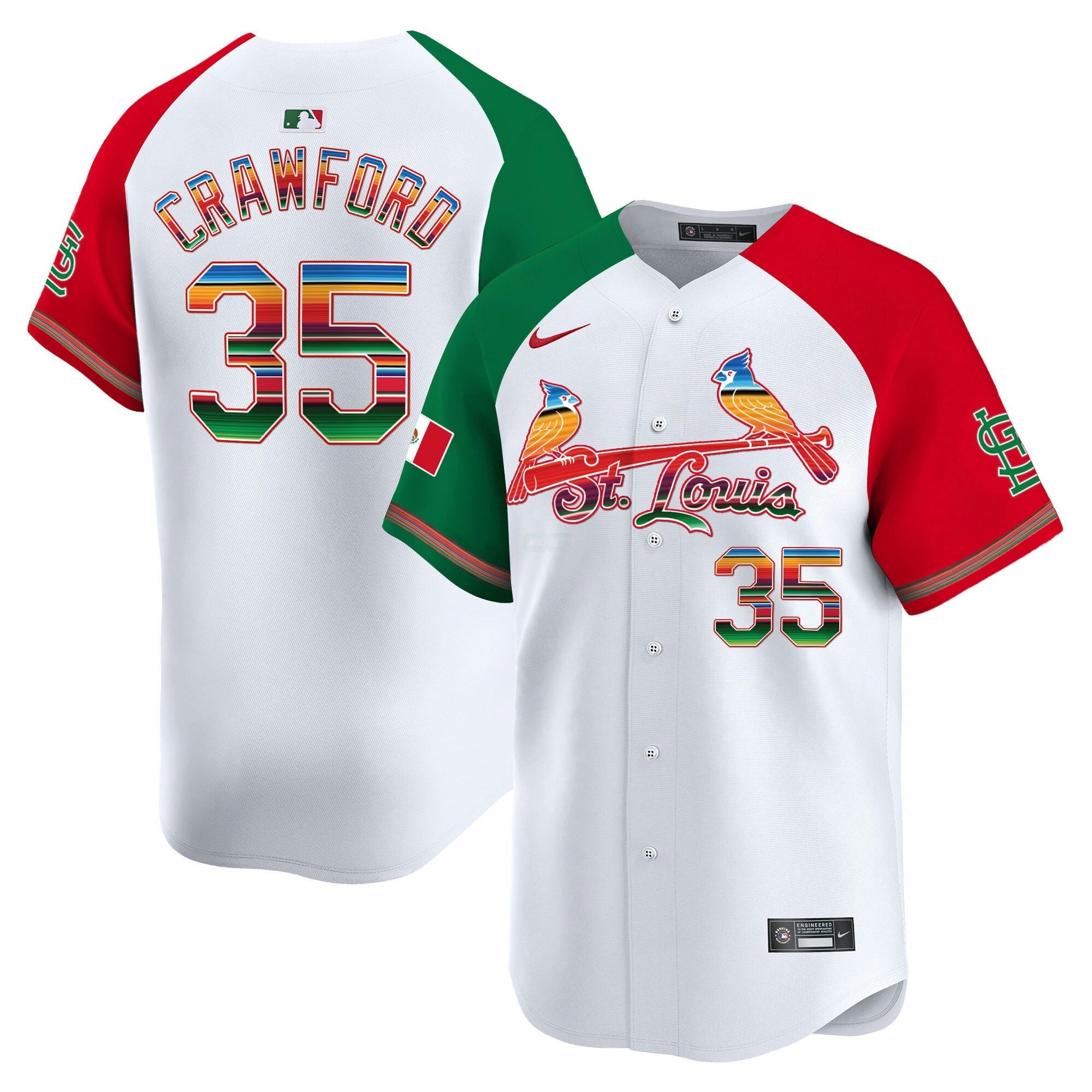Camisa MLB Men’s St. Louis Mexico Vapor Premier Limited Jersey