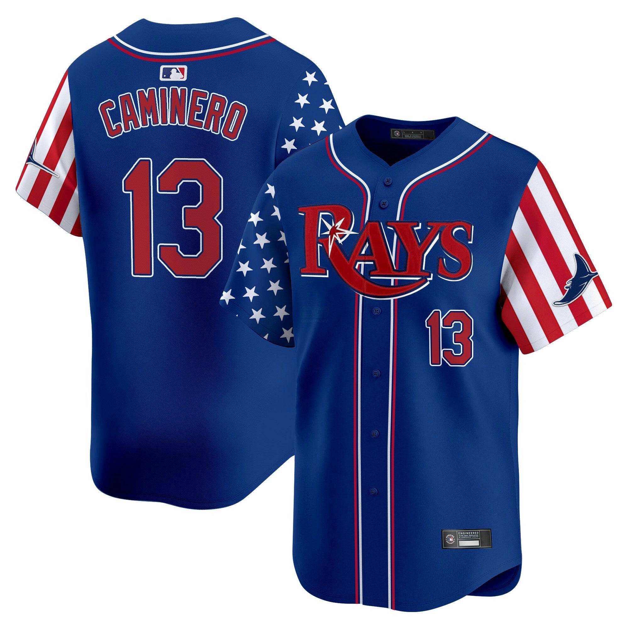 Camisa MLB Men’s Tampa Bay 2025 Independence Day Vapor Premier Limited Jersey