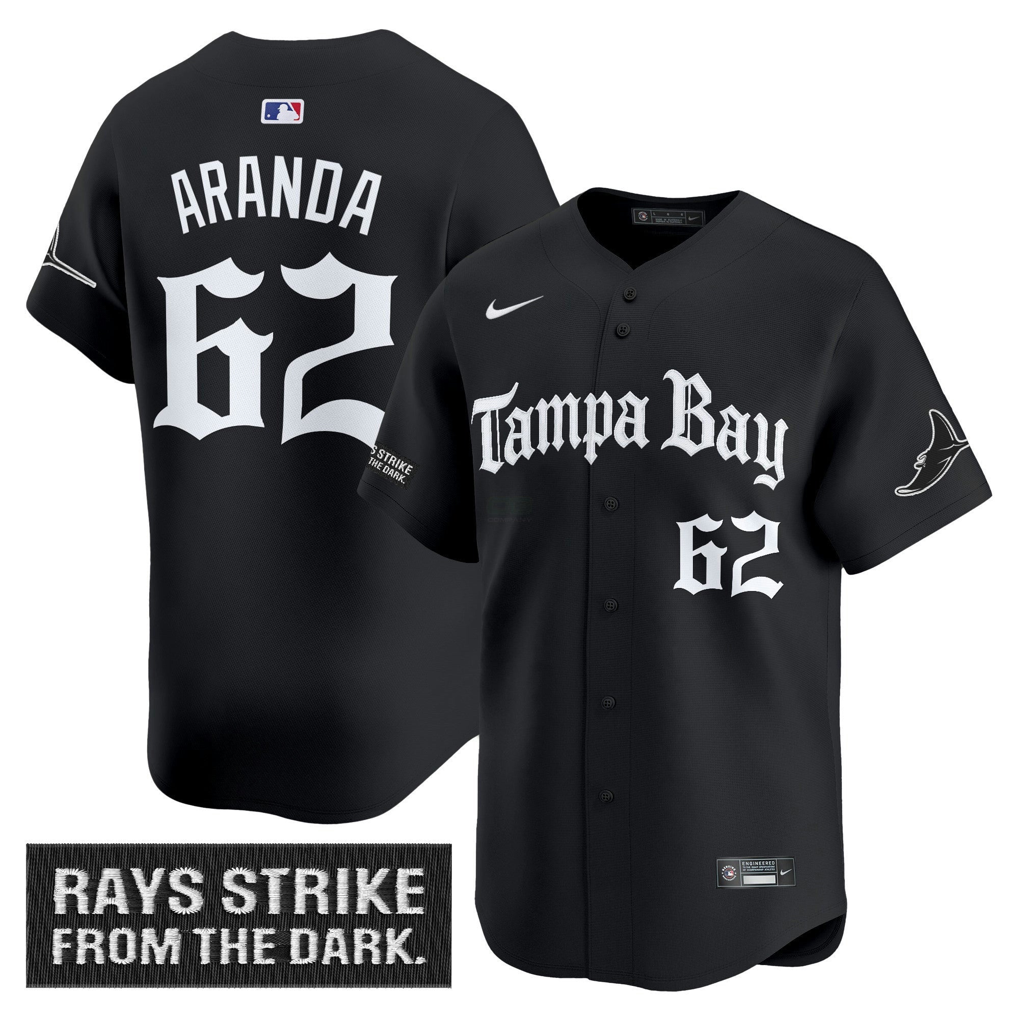 Camisa MLB Men’s Tampa Bay ‘Gothic Deepwater Edition’ Vapor Premier Limited Jersey