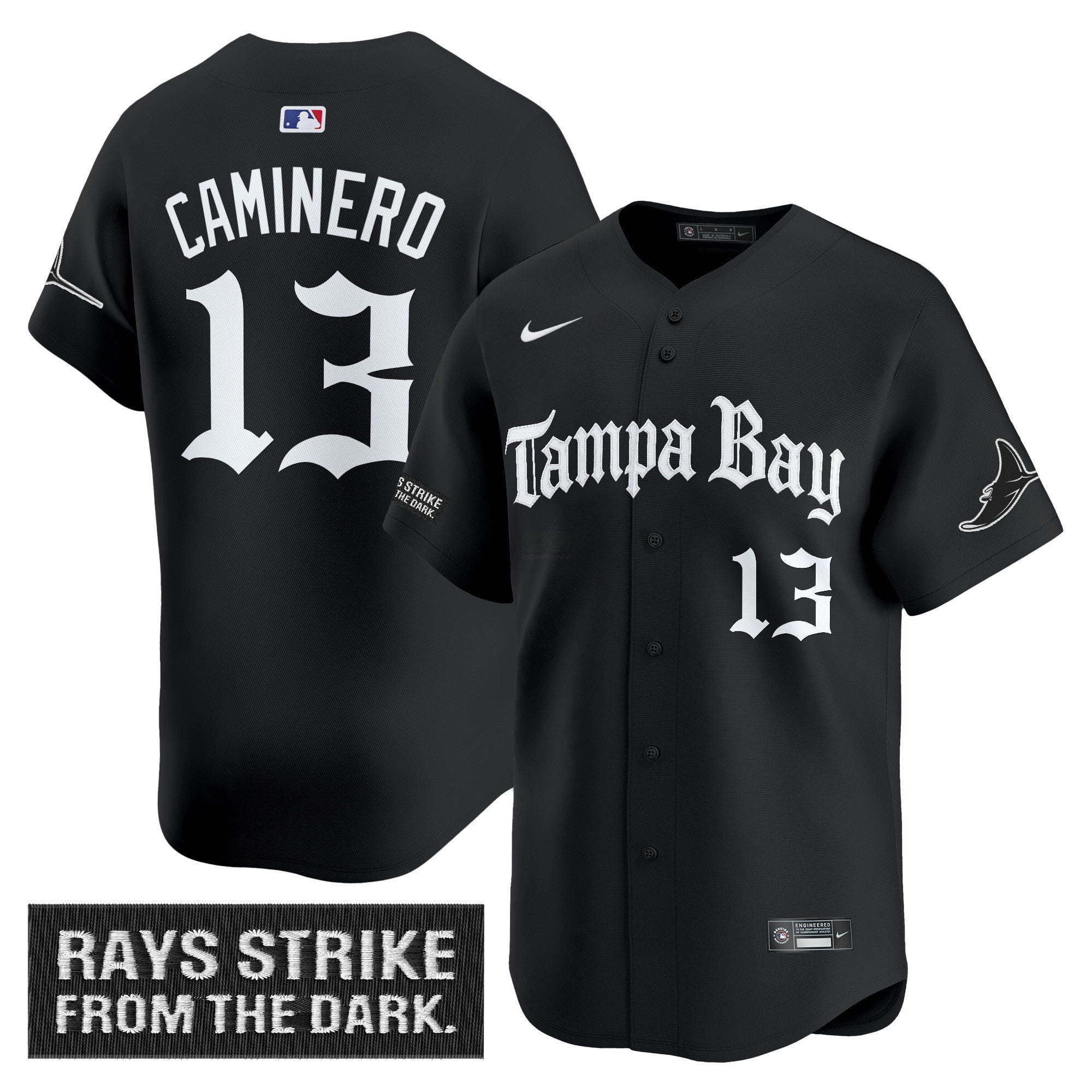 Camisa MLB Men’s Tampa Bay ‘Gothic Deepwater Edition’ Vapor Premier Limited Jersey