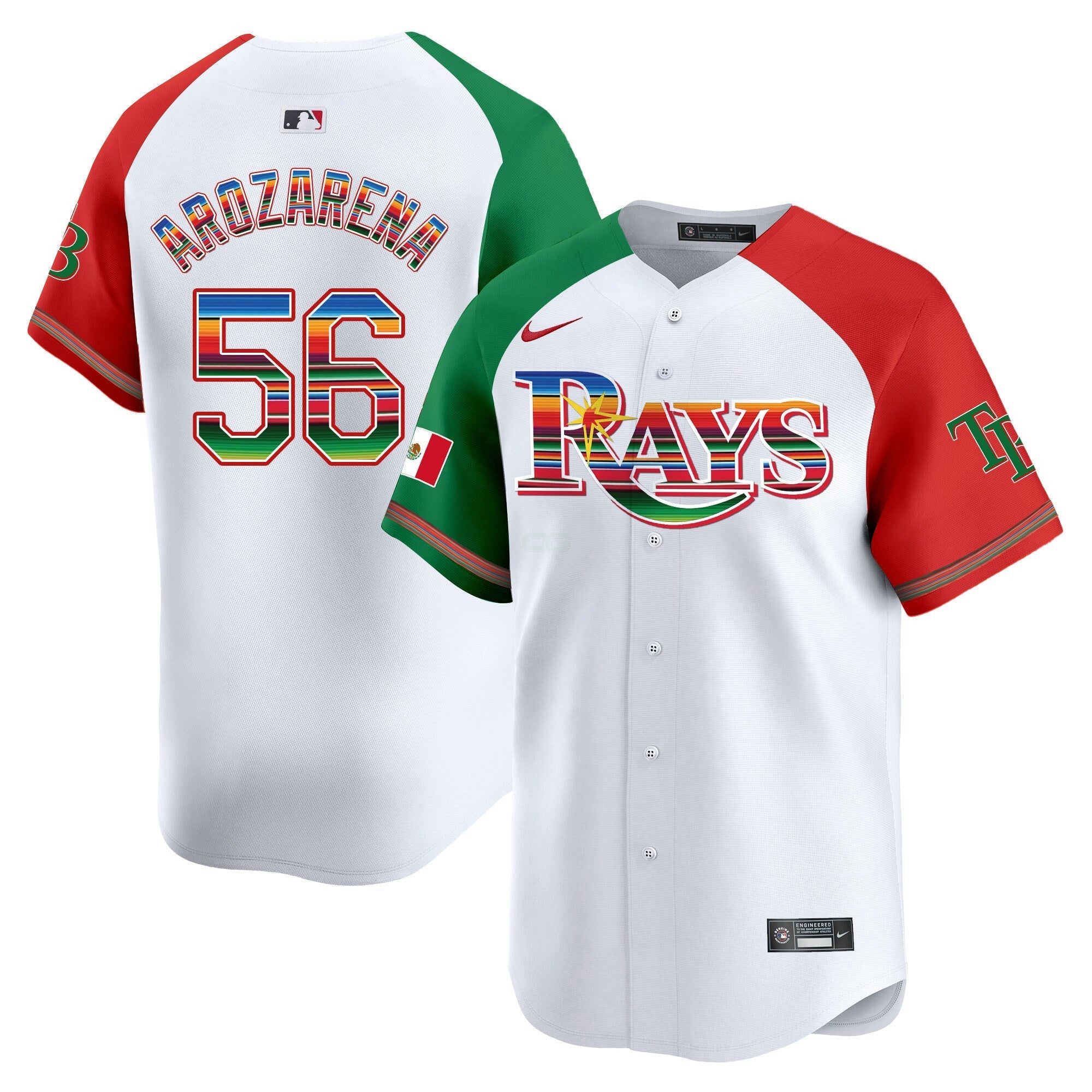 Camisa MLB Men’s Tampa Bay Mexico Vapor Premier Limited Jersey