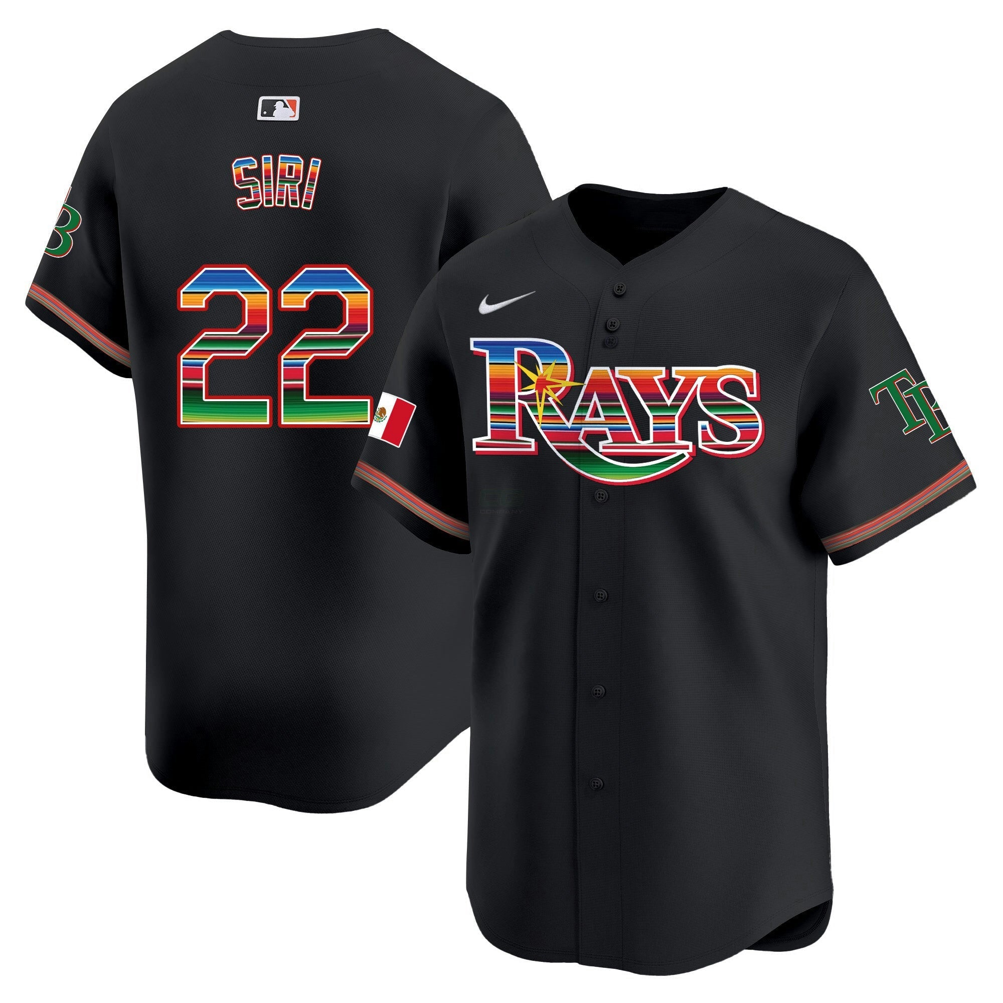 Camisa MLB Men’s Tampa Bay Mexico Vapor Premier Limited Jersey