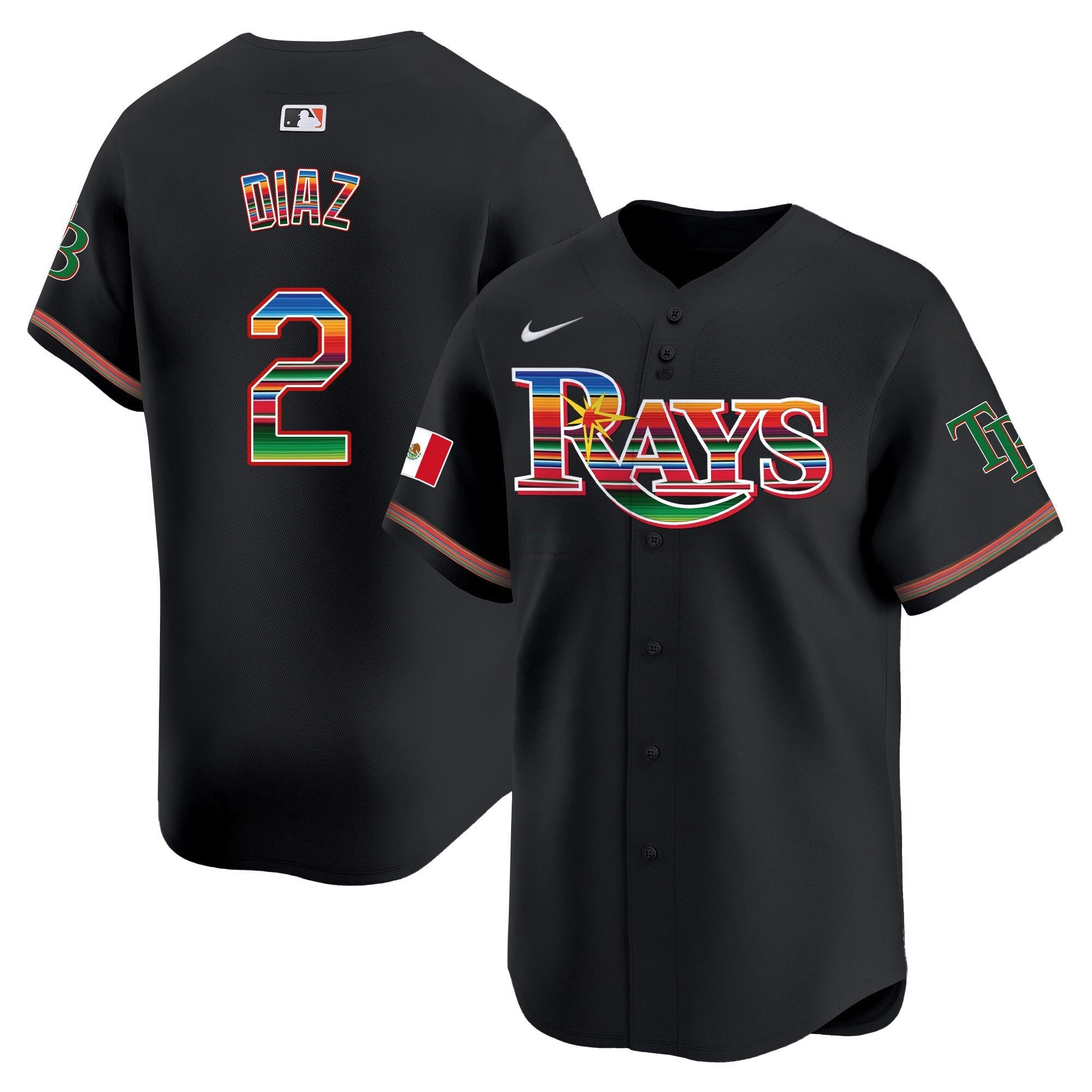 Camisa MLB Men’s Tampa Bay Mexico Vapor Premier Limited Jersey