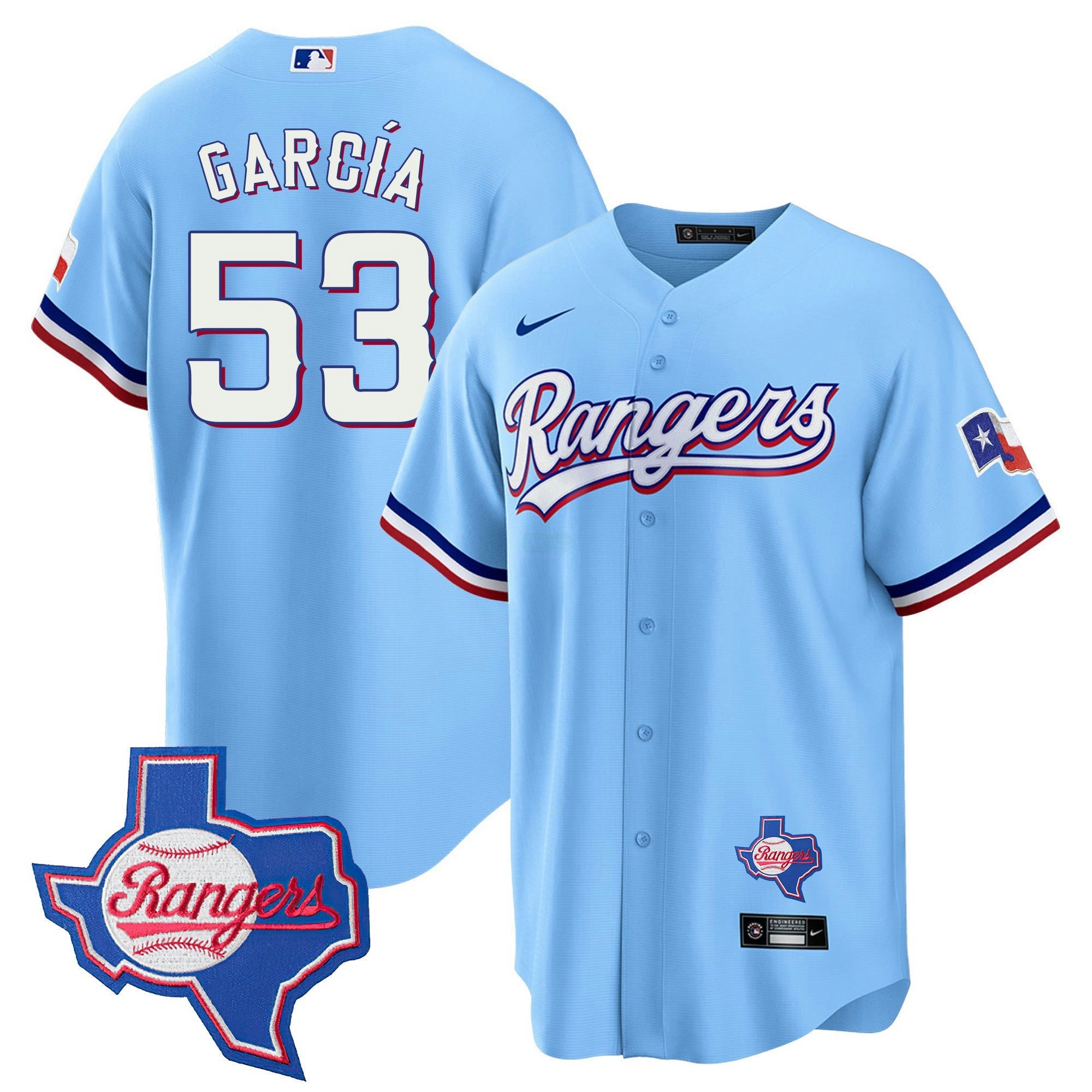 Camisa MLB Men’s Texas 2023 Cool Base Jersey – Texas Patch