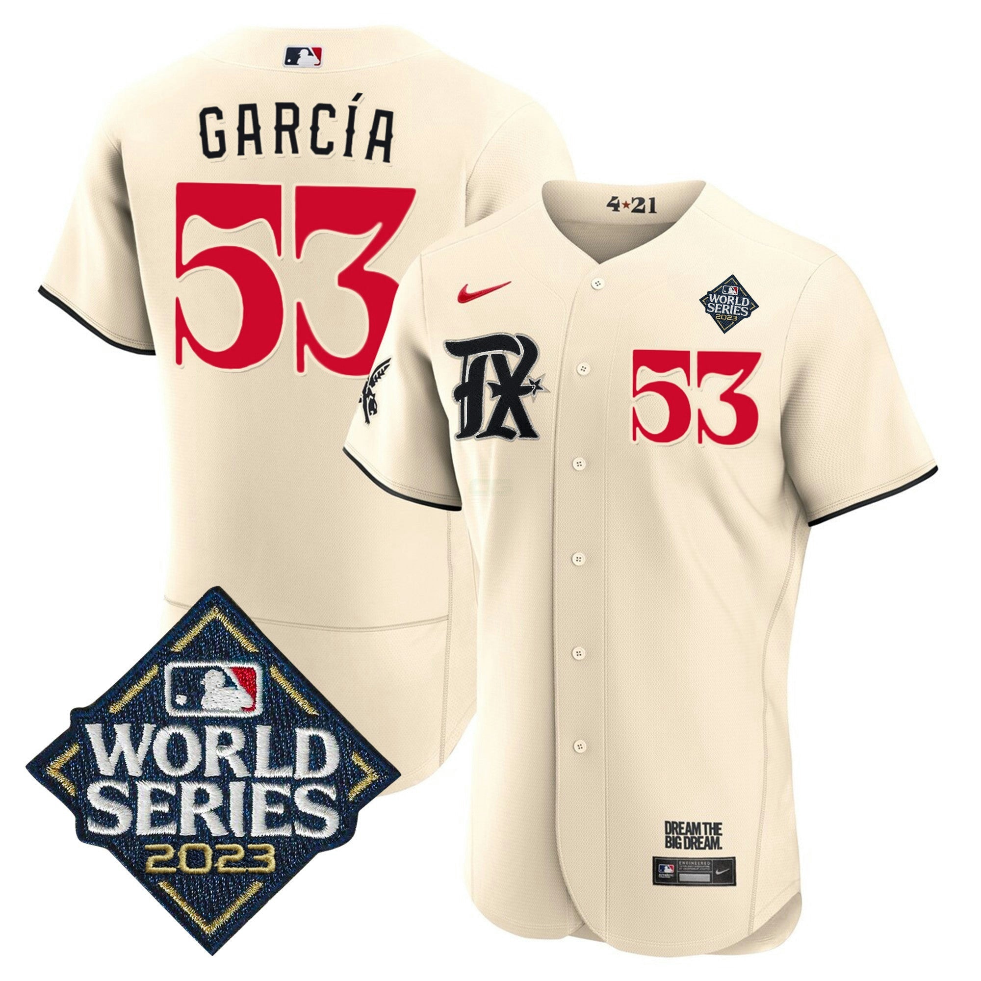 Camisa MLB Men’s Texas 2023 World Series City Connect Flex Base Jersey