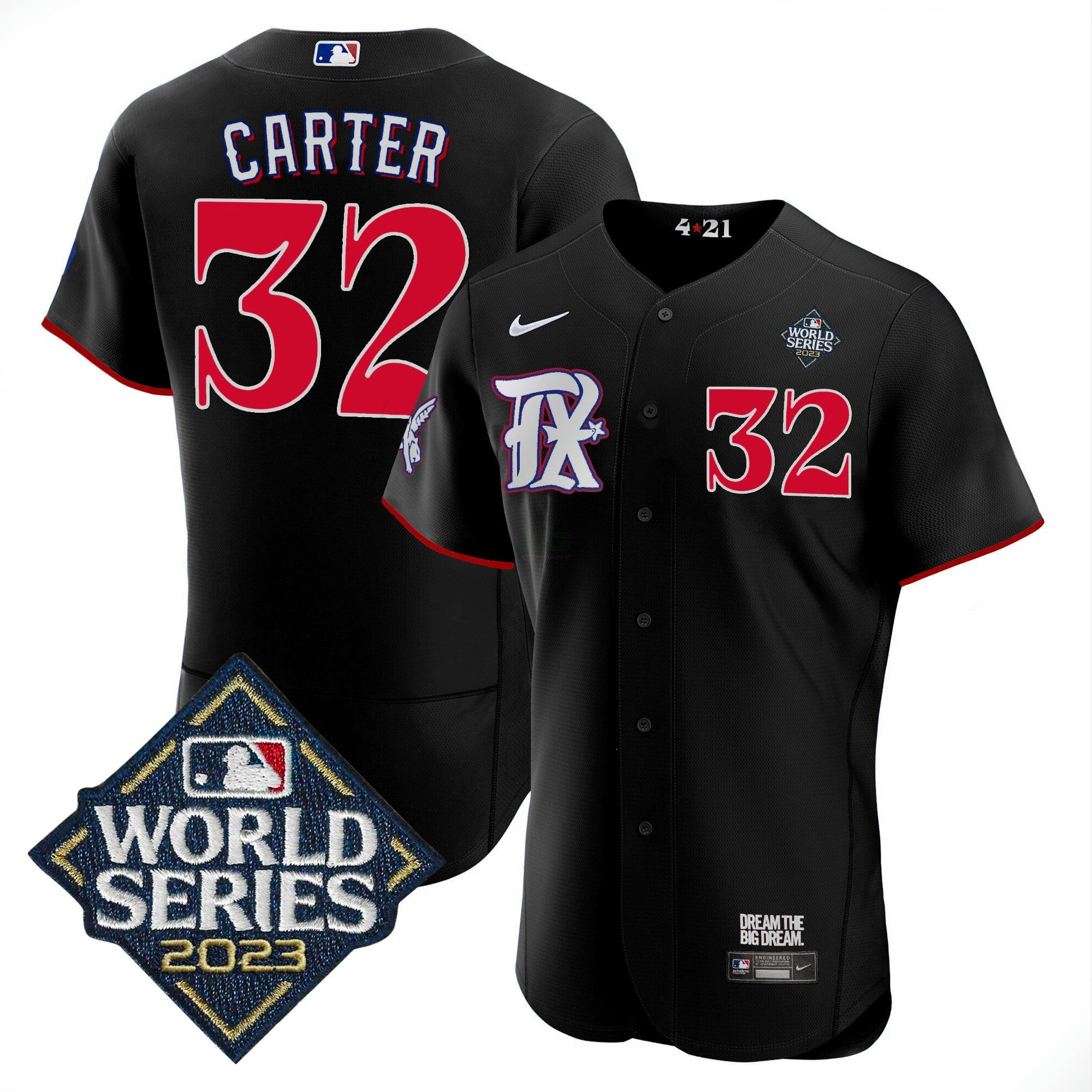 Camisa MLB Men’s Texas 2023 World Series City Connect Flex Base Jersey