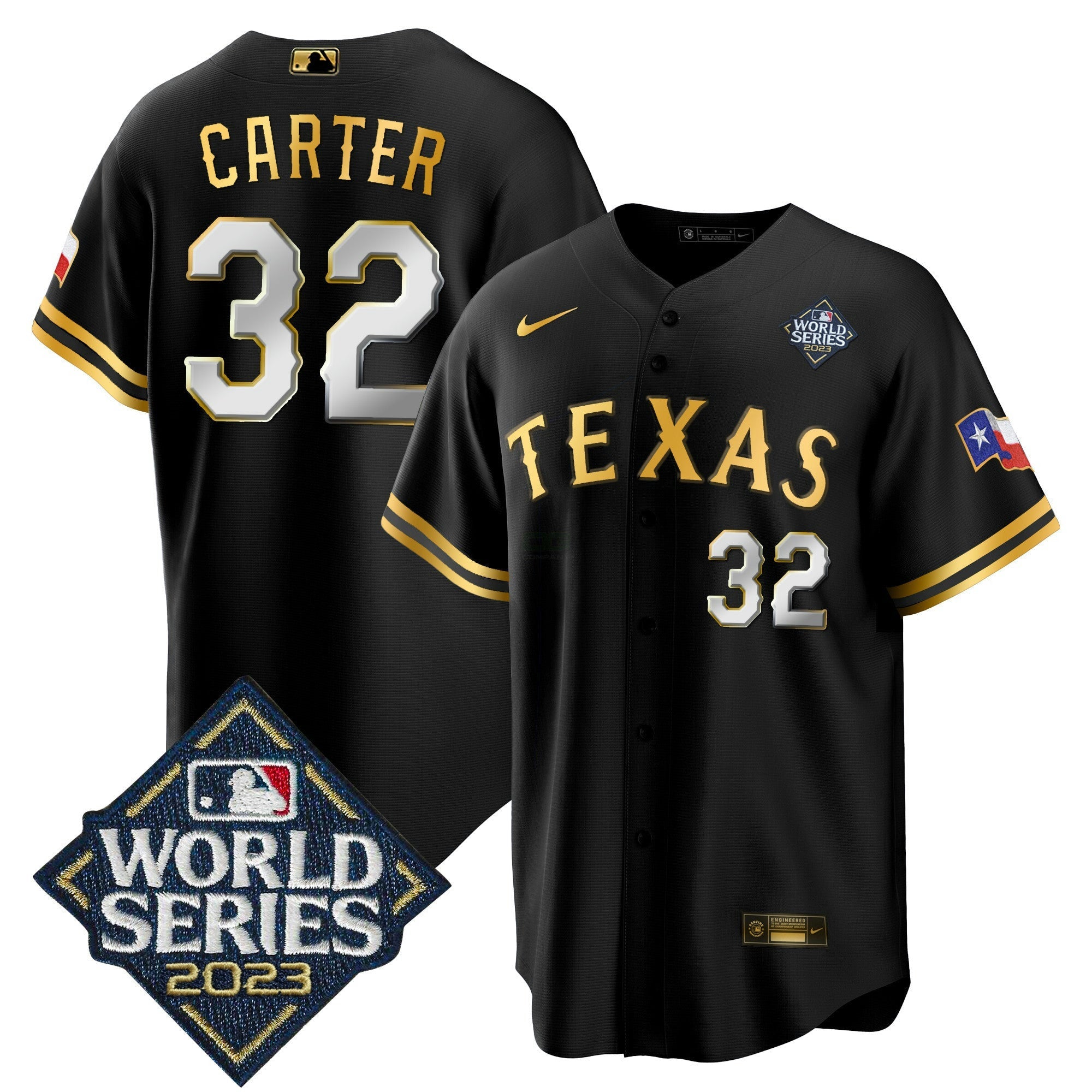 Camisa MLB Men’s Texas 2023 World Series Cool Base Jersey V2