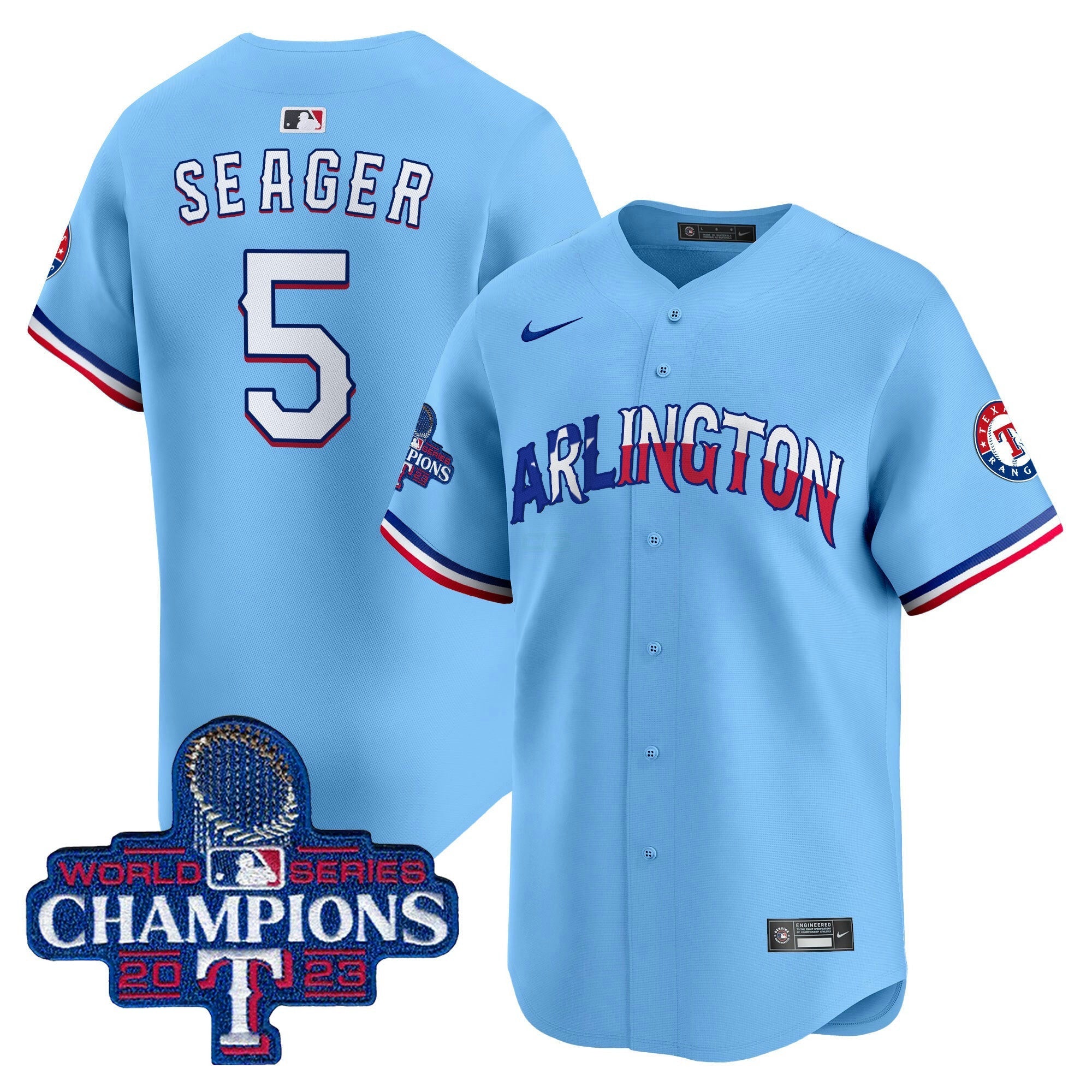 Camisa MLB Men’s Texas Arlington Champions Vapor Premier Limited Jersey