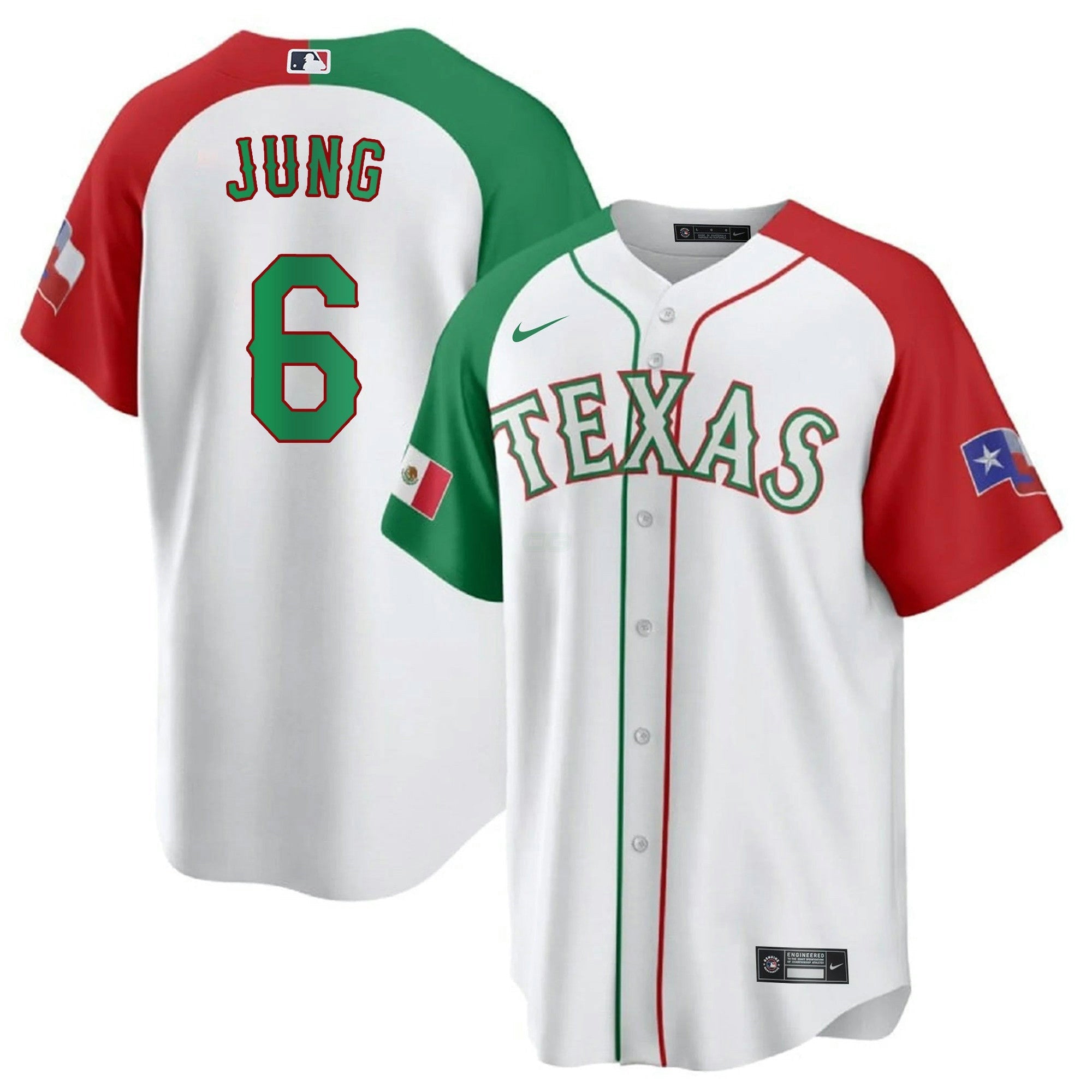 Camisa MLB Men’s Texas Mexican Cool Base Jersey