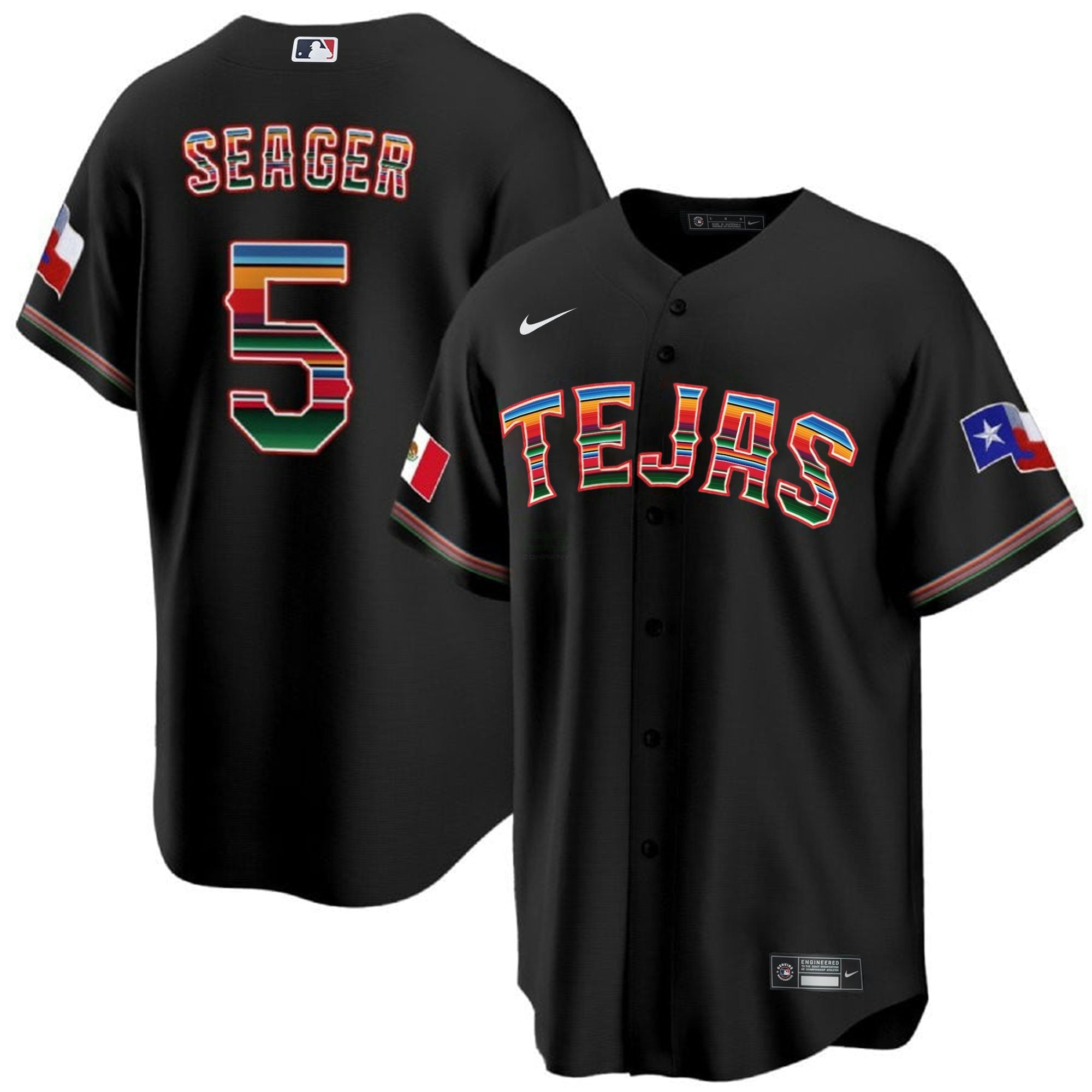 Camisa MLB Men’s Texas Mexican Cool Base Jersey