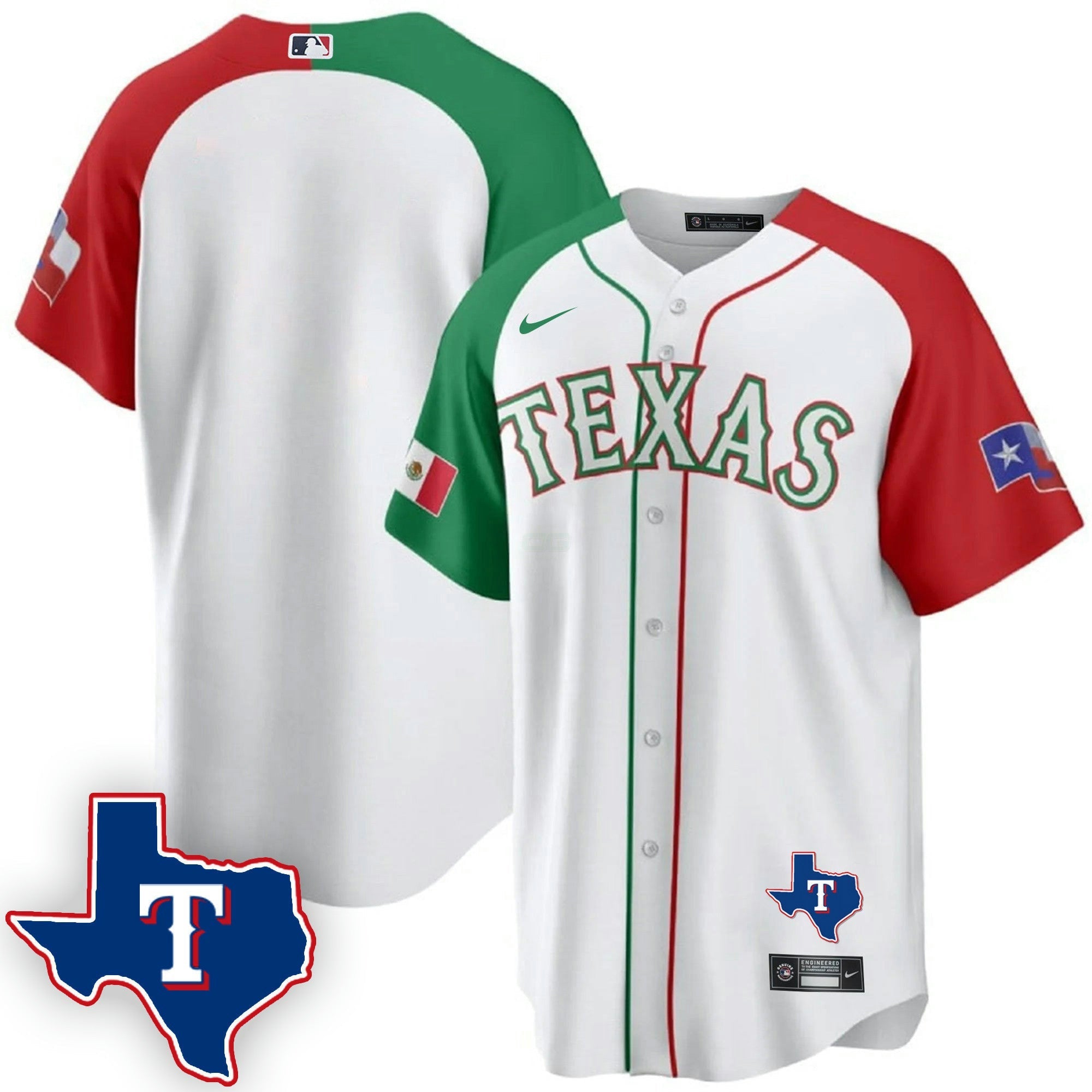 Camisa MLB Men’s Texas Mexican Cool Base Jersey V2