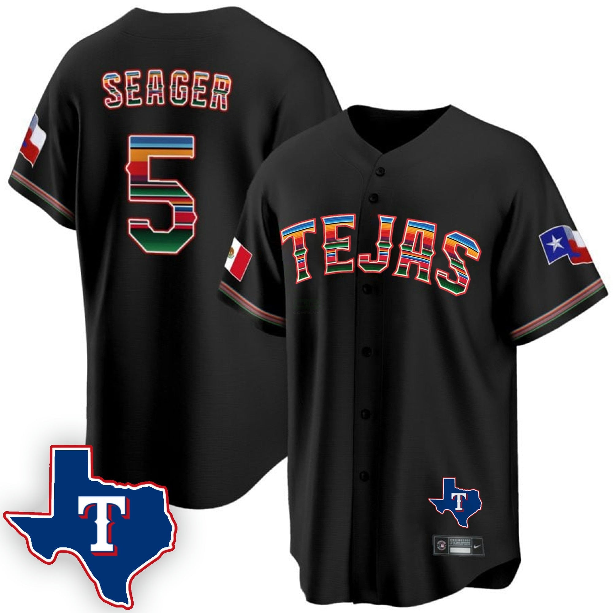 Camisa MLB Men’s Texas Mexican Cool Base Jersey V2