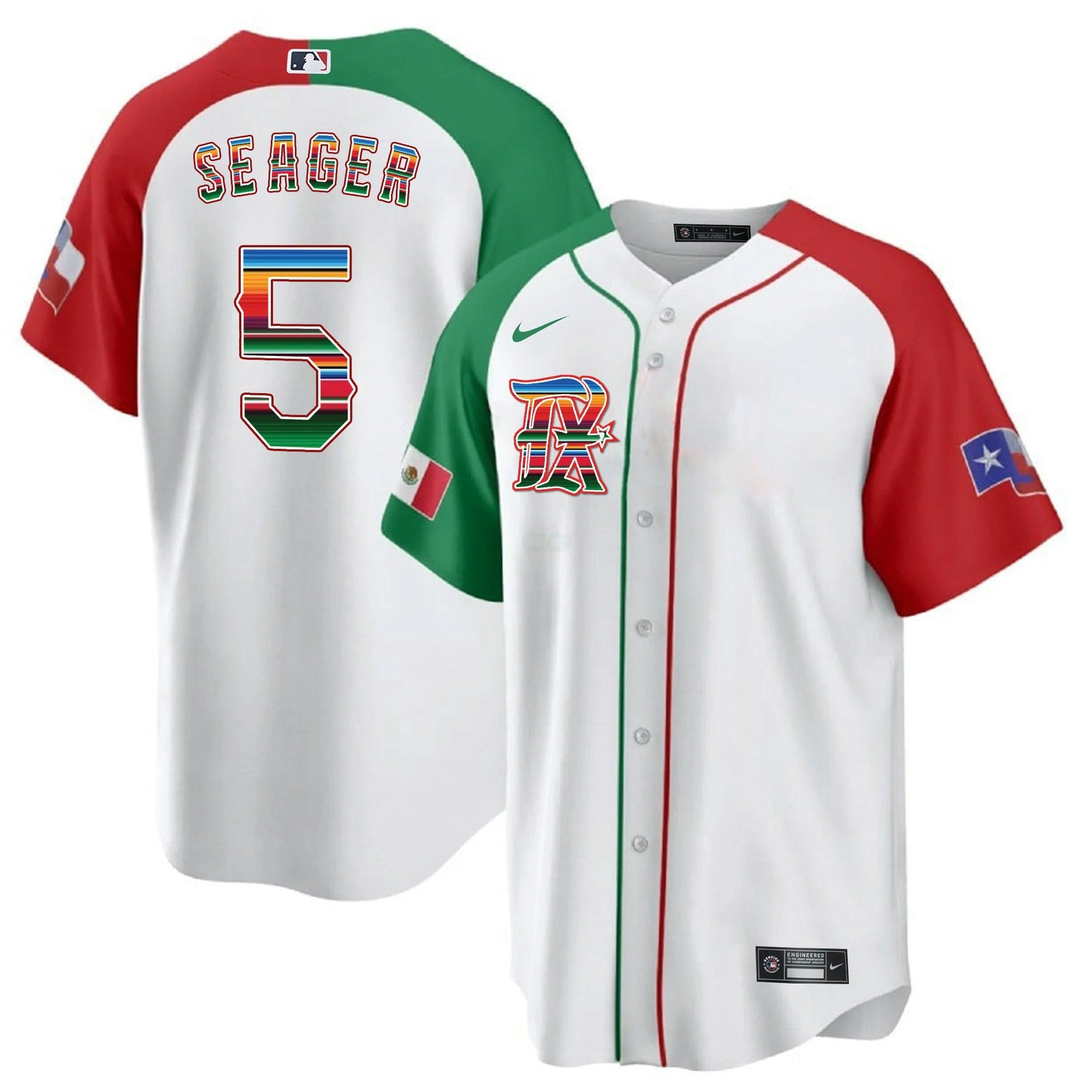Camisa MLB Men’s Texas Mexican Heritage Night Cool Base Jersey – City Connect