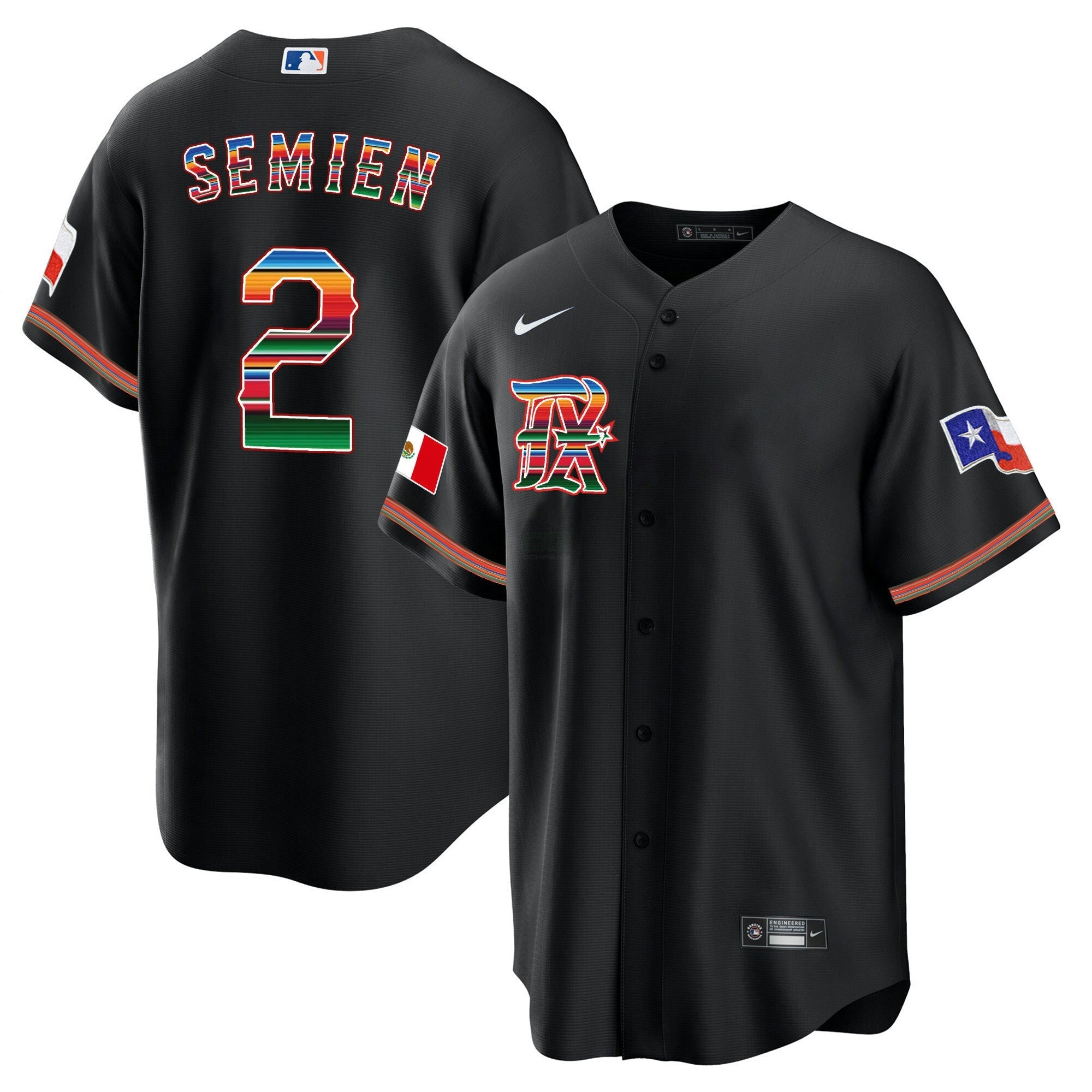 Camisa MLB Men’s Texas Mexican Heritage Night Cool Base Jersey – City Connect