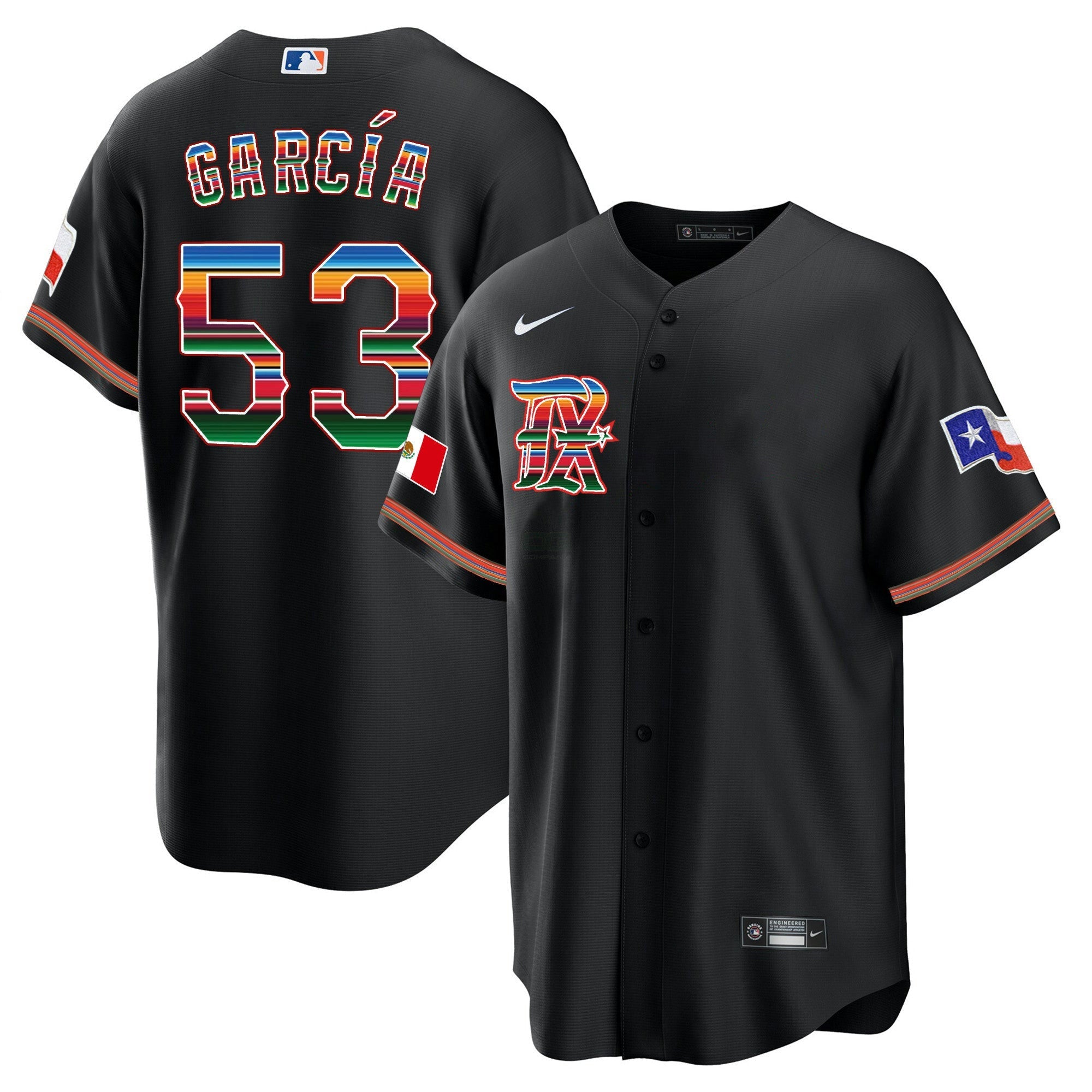 Camisa MLB Men’s Texas Mexican Heritage Night Cool Base Jersey – City Connect
