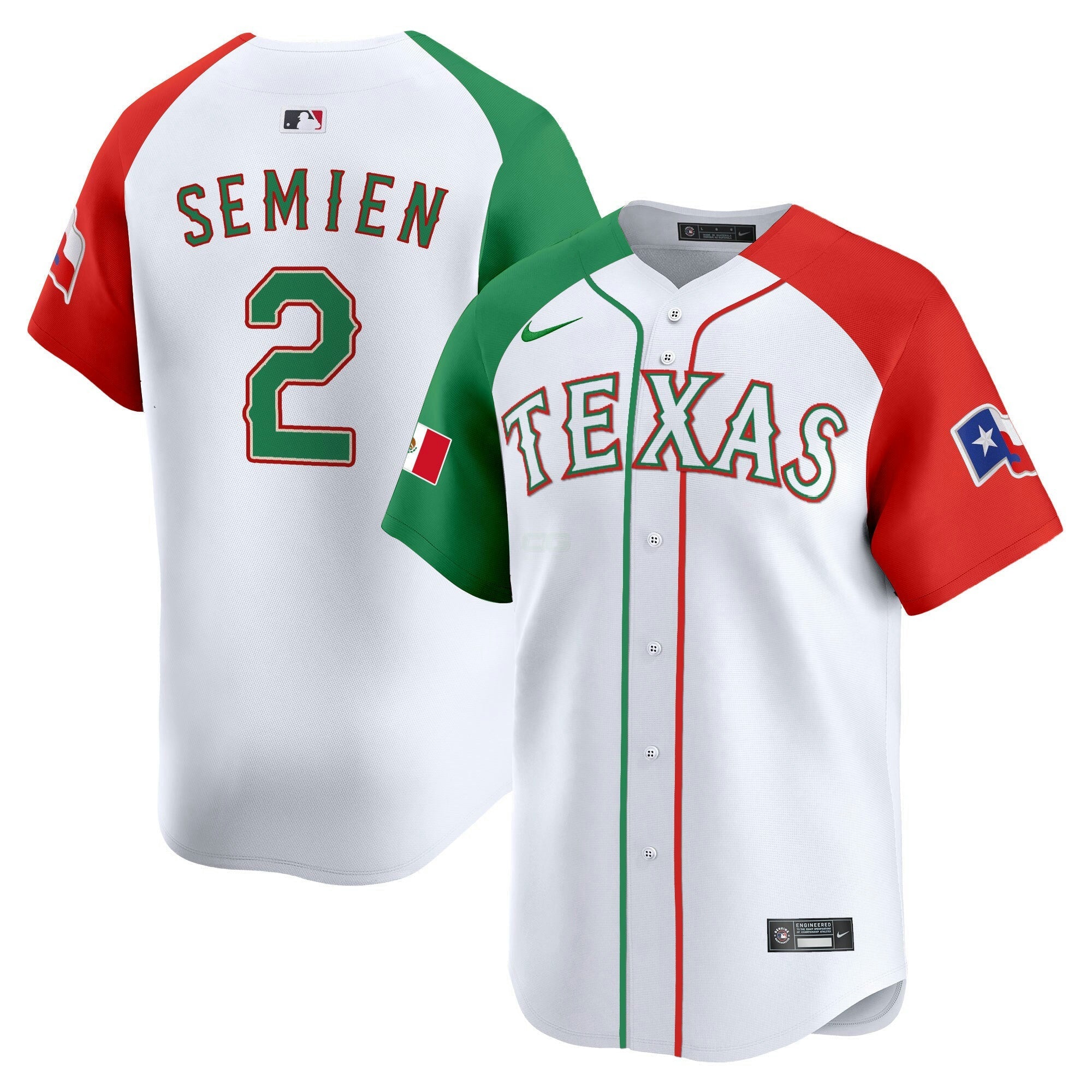 Camisa MLB Men’s Texas Mexico Vapor Premier Limited Jersey