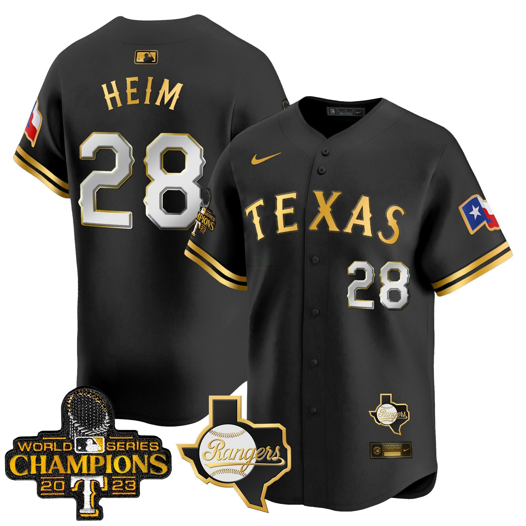 Camisa MLB Men’s Texas World Series Champions Vapor Premier Limited Jersey V2