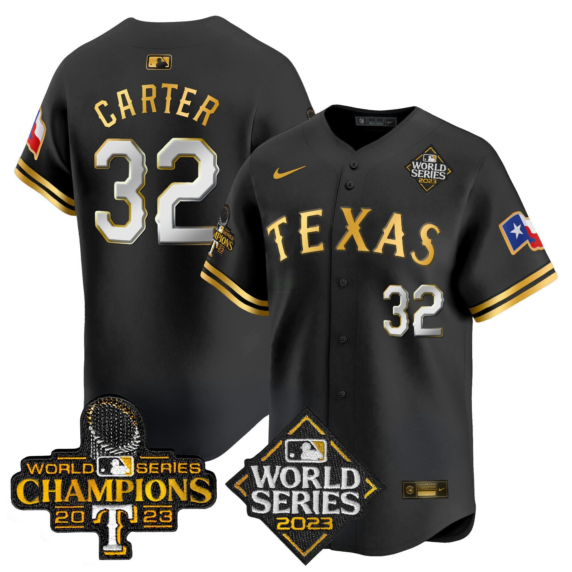 Camisa MLB Men’s Texas World Series Champions Vapor Premier Limited Jersey V4