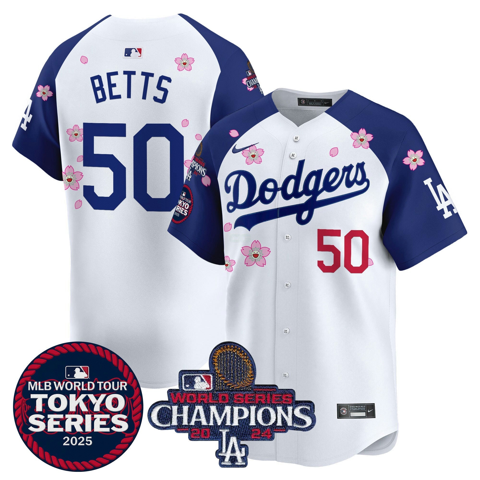 Camisa MLB Men’s Tokyo Series 2025 World Series Champions Patch Vapor Premier Limited Jersey – Stitched