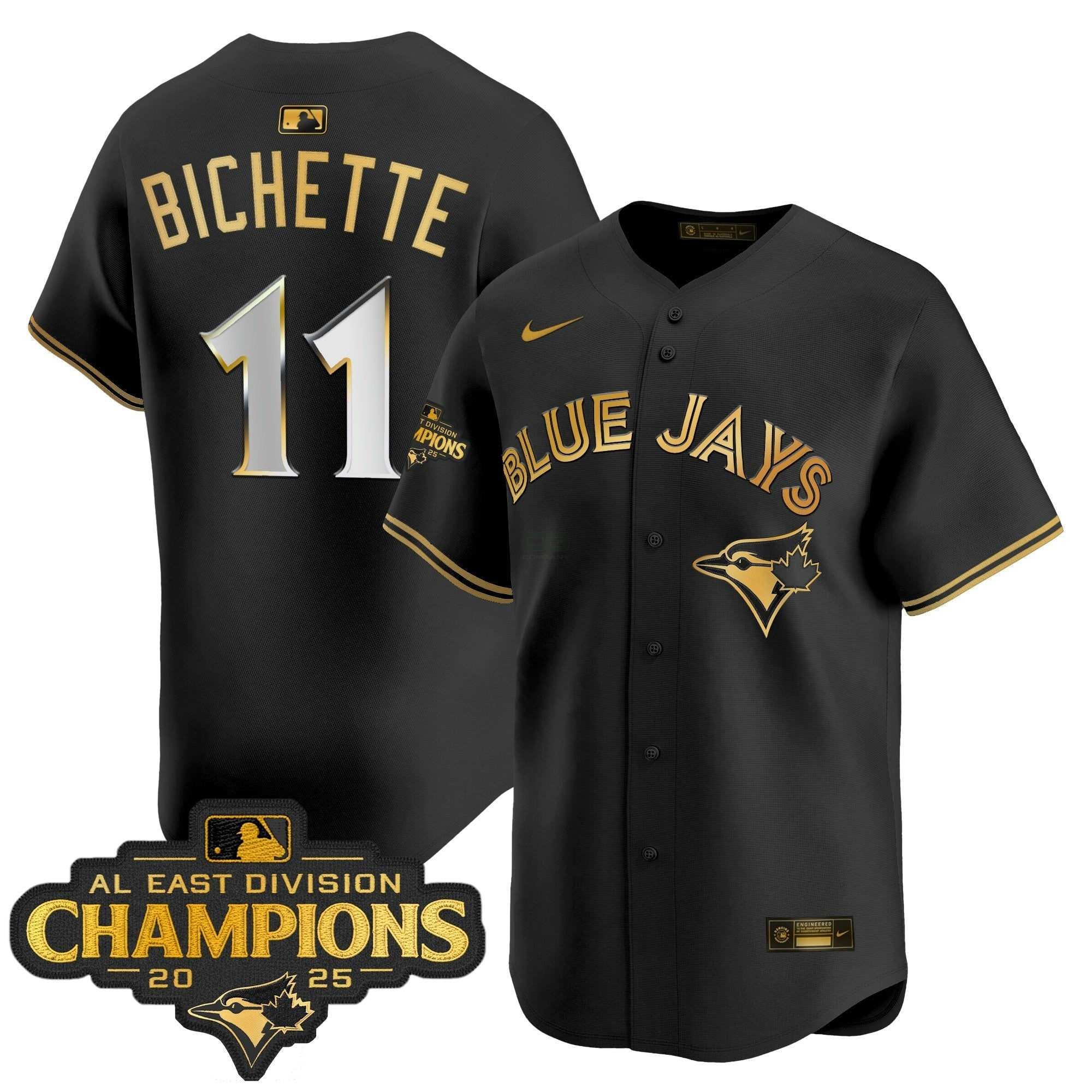 Camisa MLB Men’s Toronto 2025 AL East Division Champions Vapor Premier Limited Jersey