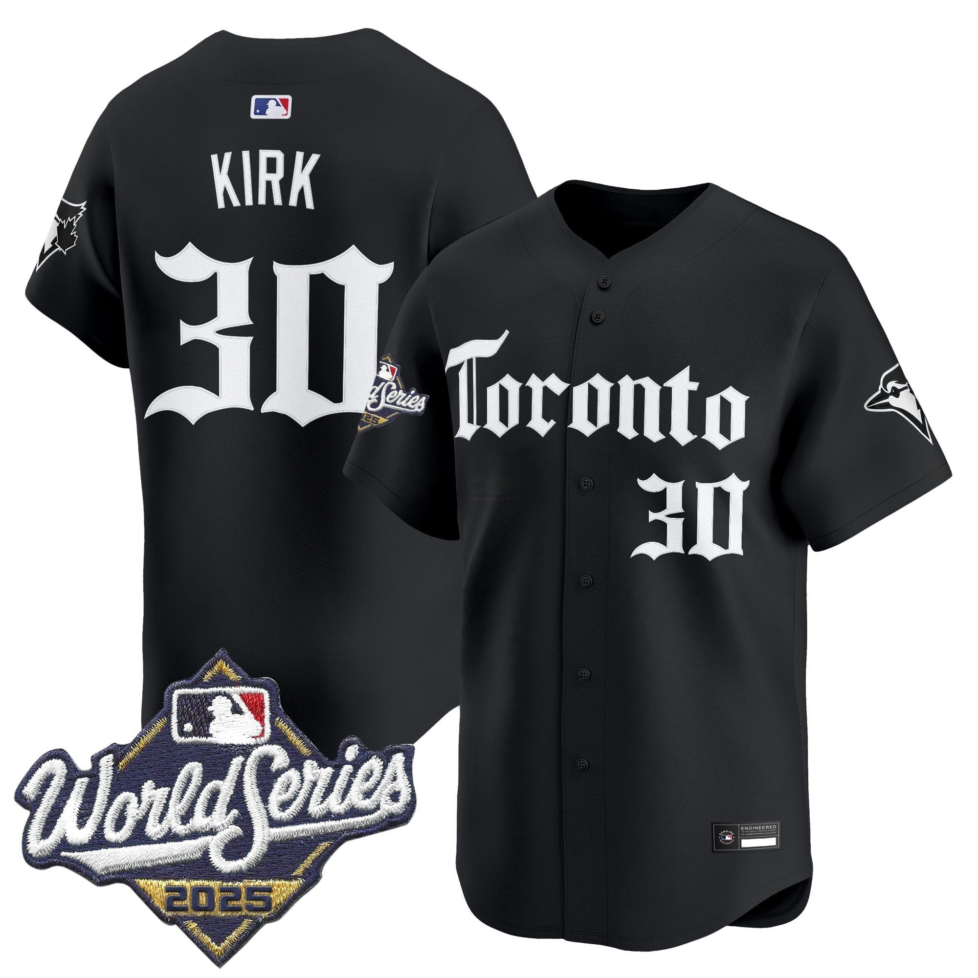 Camisa MLB Men’s Toronto 2025 World Series Vapor Premier Limited Jersey – Gothic North Edition