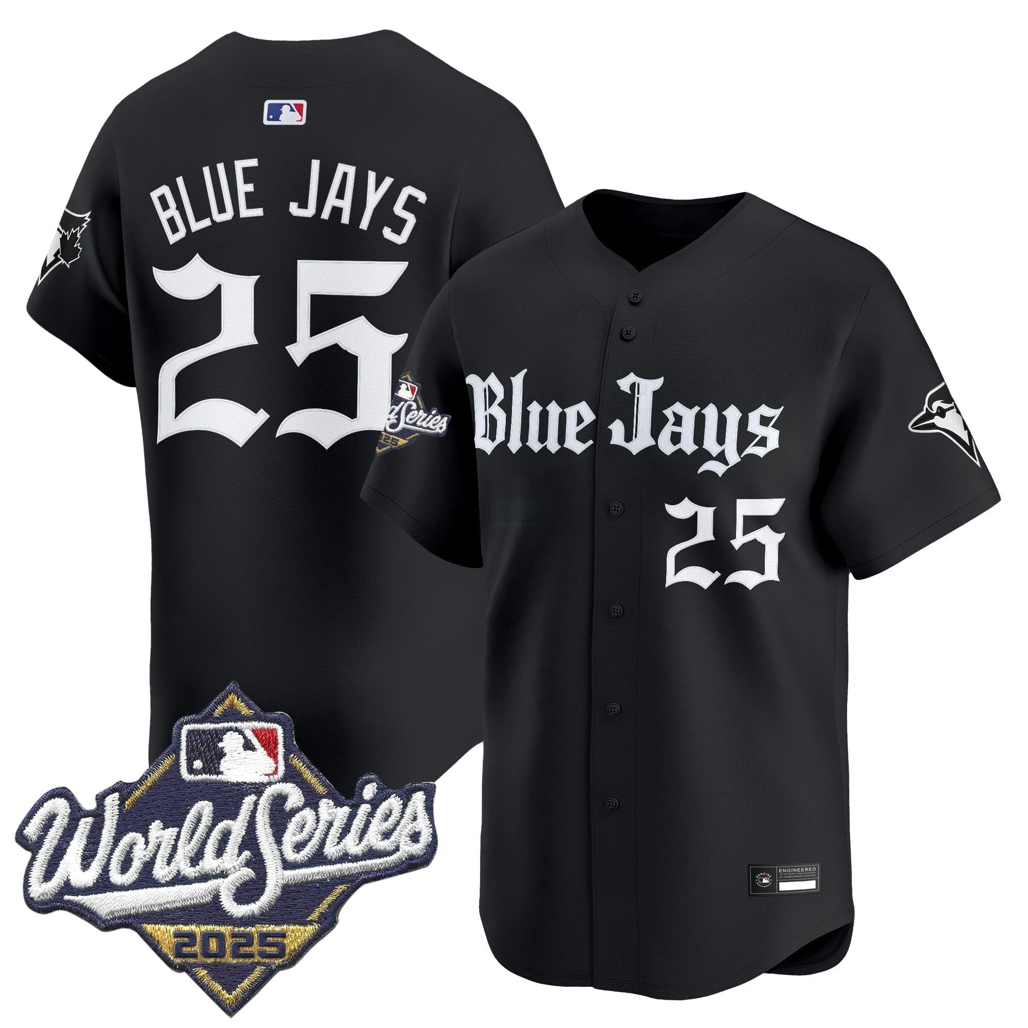 Camisa MLB Men’s Toronto 2025 World Series Vapor Premier Limited Jersey V2 – Gothic North Edition