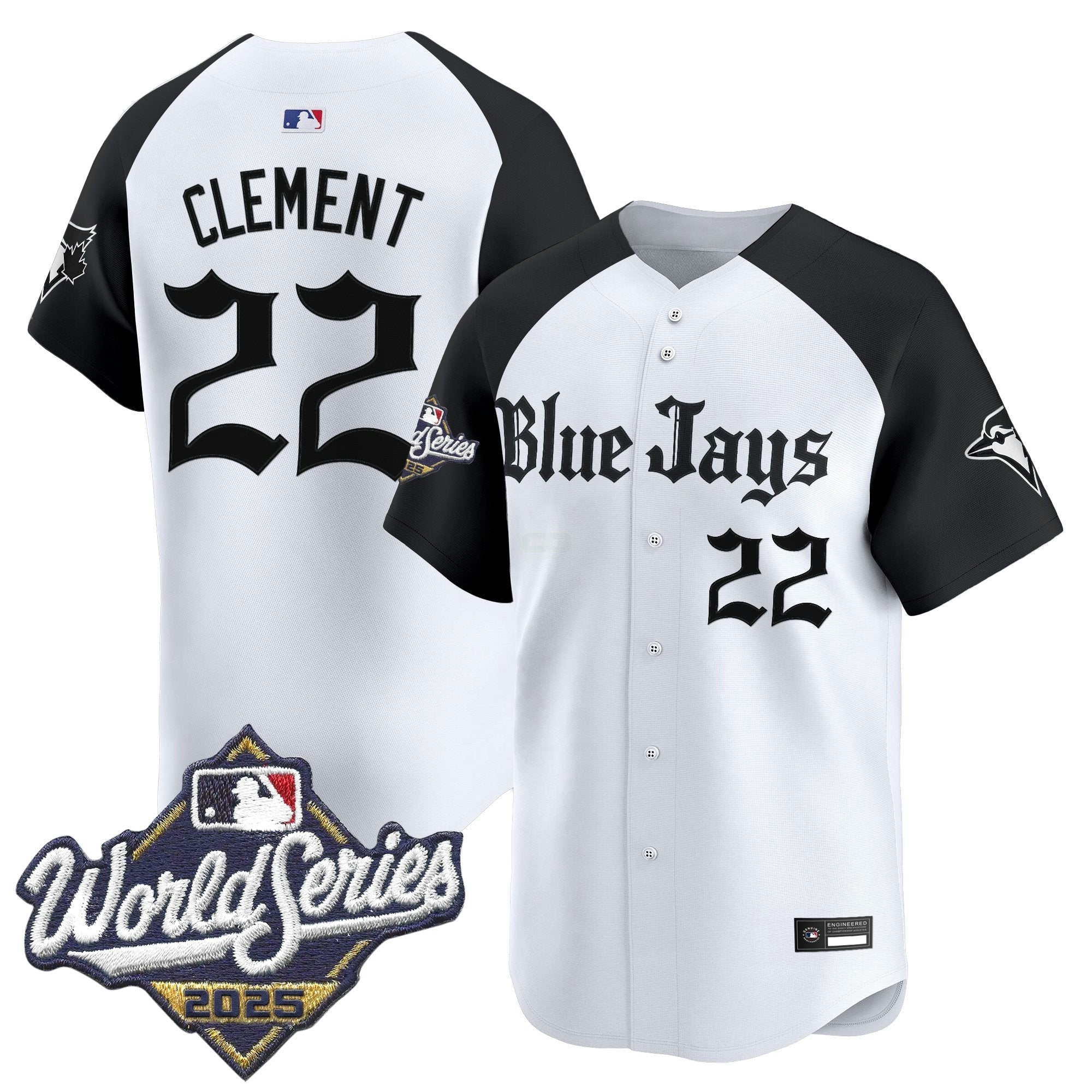Camisa MLB Men’s Toronto 2025 World Series Vapor Premier Limited Jersey V2 – Gothic North Edition