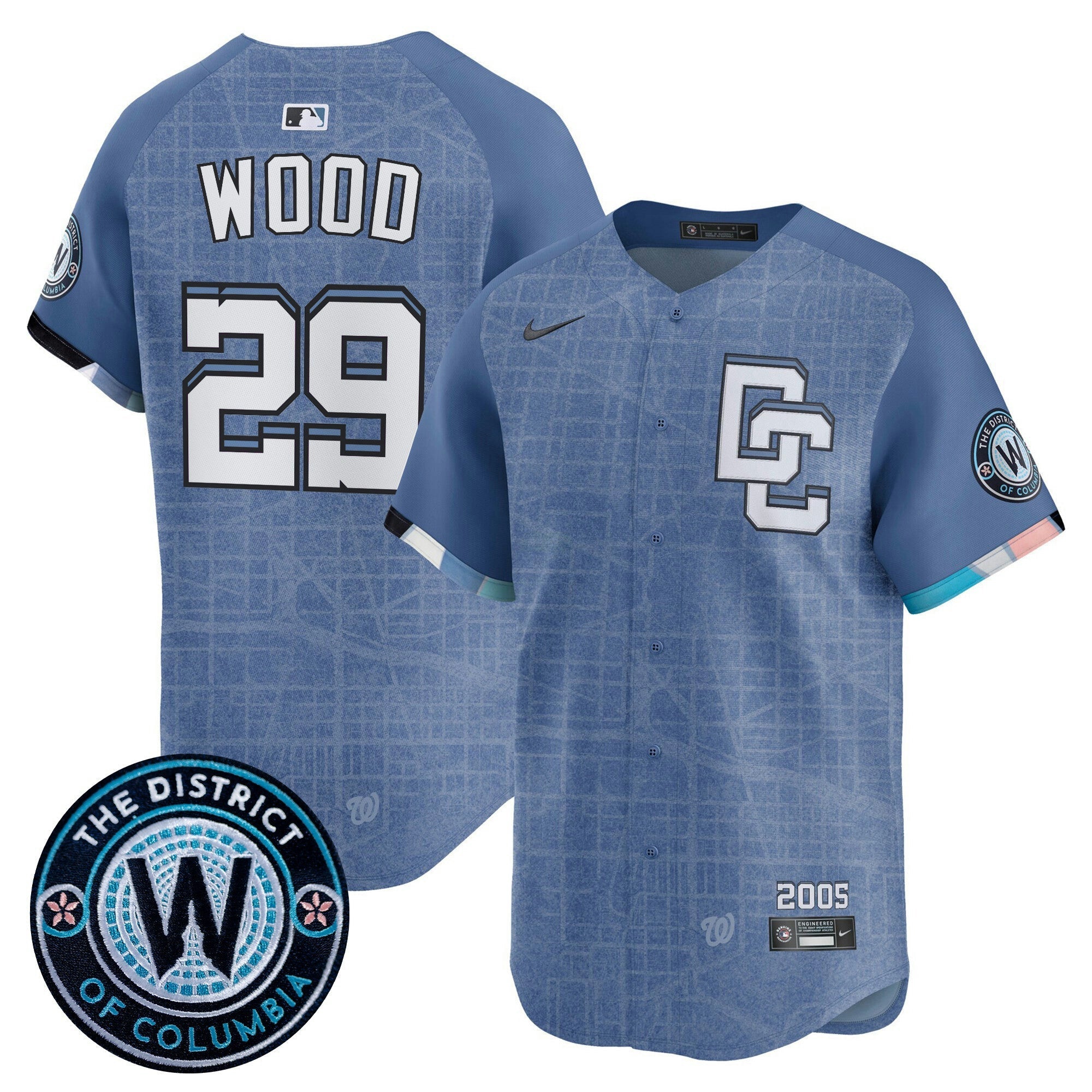 Camisa MLB Men’s Washington 2025 City Connect Vapor Premier Limited Jersey – Stitched