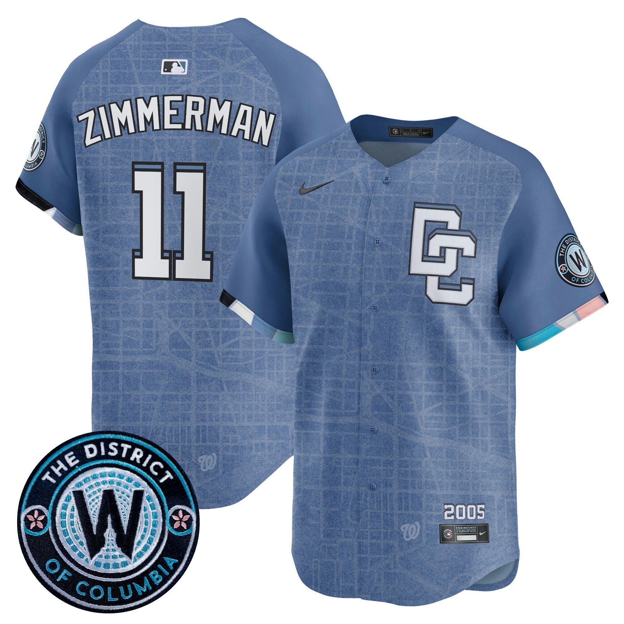 Camisa MLB Men’s Washington 2025 City Connect Vapor Premier Limited Jersey – Stitched