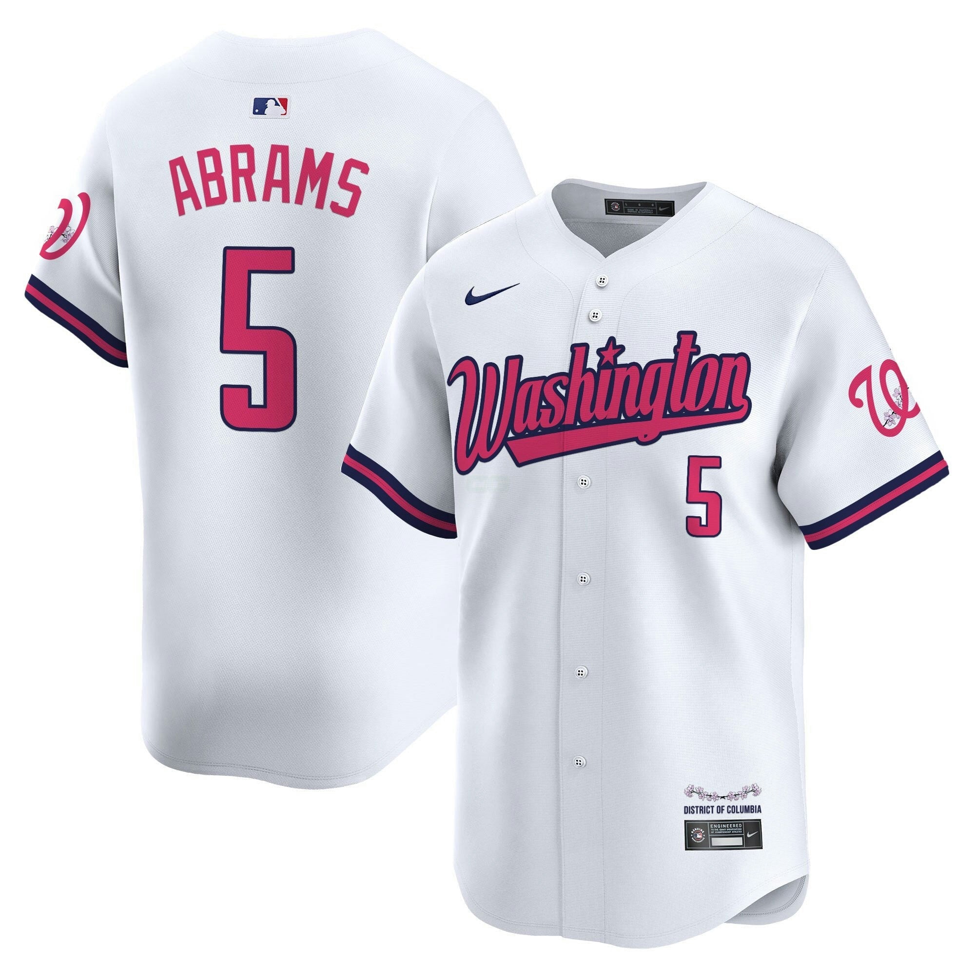 Camisa MLB Men’s Washington Cherry Blossom Style Vapor Limited Jersey
