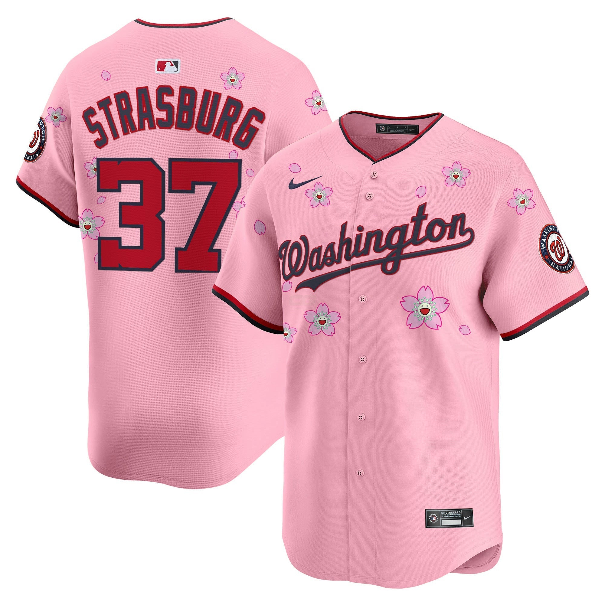 Camisa MLB Men’s Washington Cherry Blossom Vapor Premier Limited Jersey – Stitched