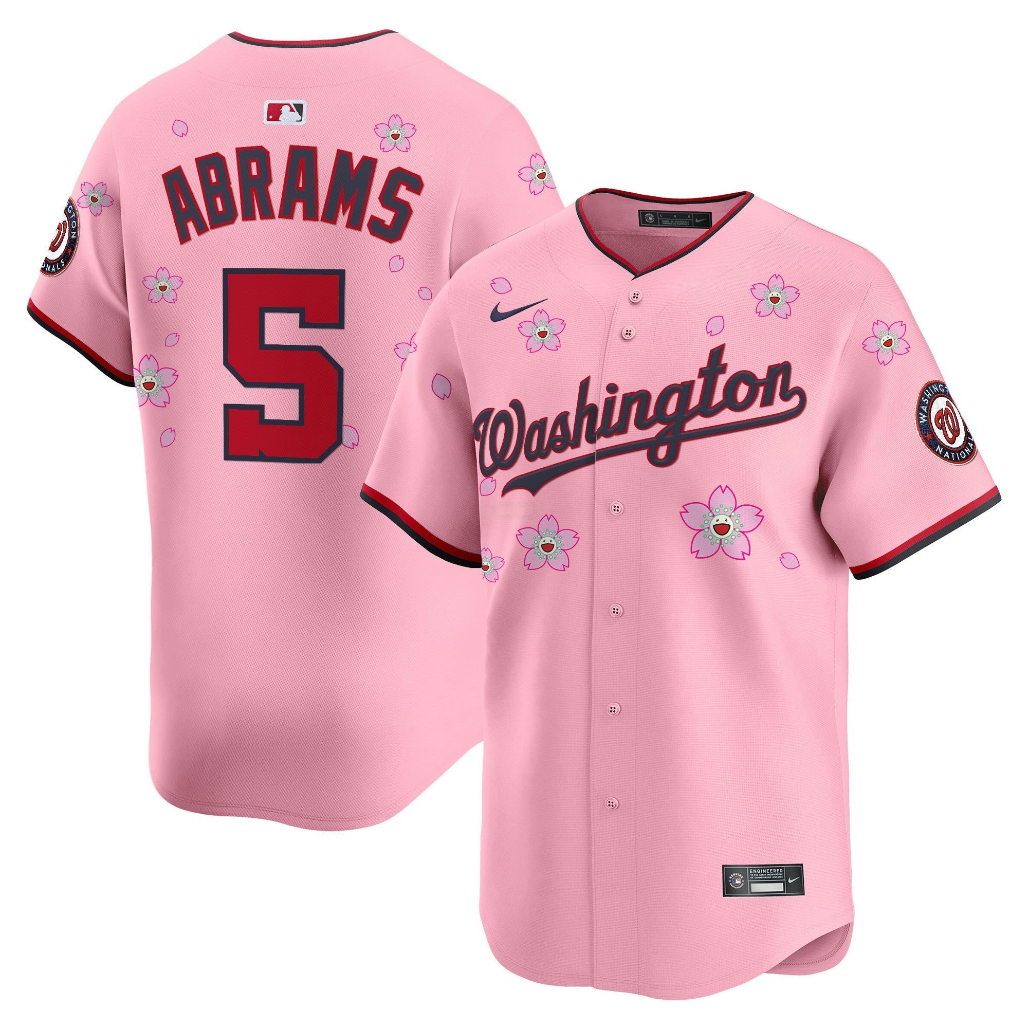 Camisa MLB Men’s Washington Cherry Blossom Vapor Premier Limited Jersey – Stitched