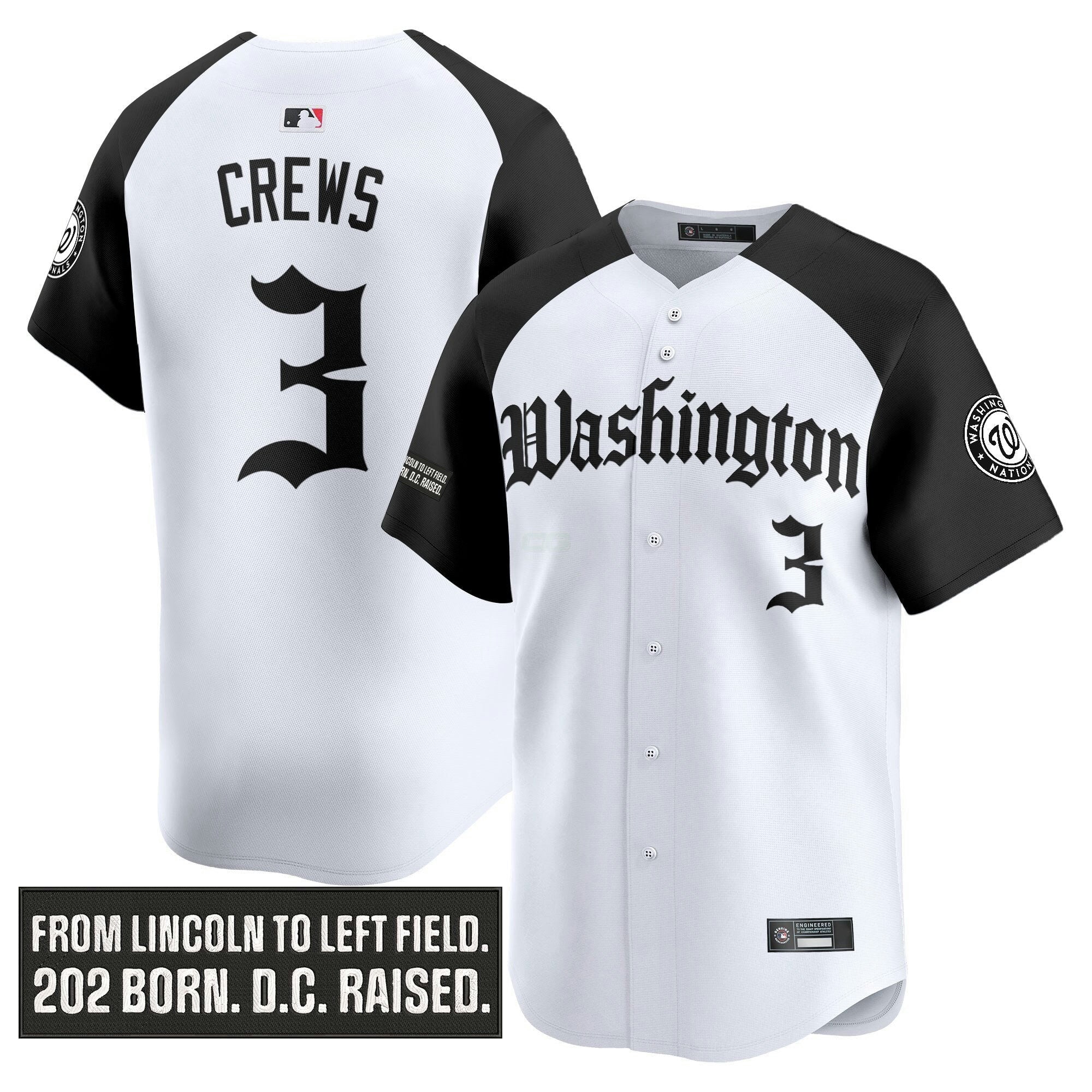 Camisa MLB Men’s Washington ‘Gothic Capitol Edition’ Vapor Premier Limited Jersey