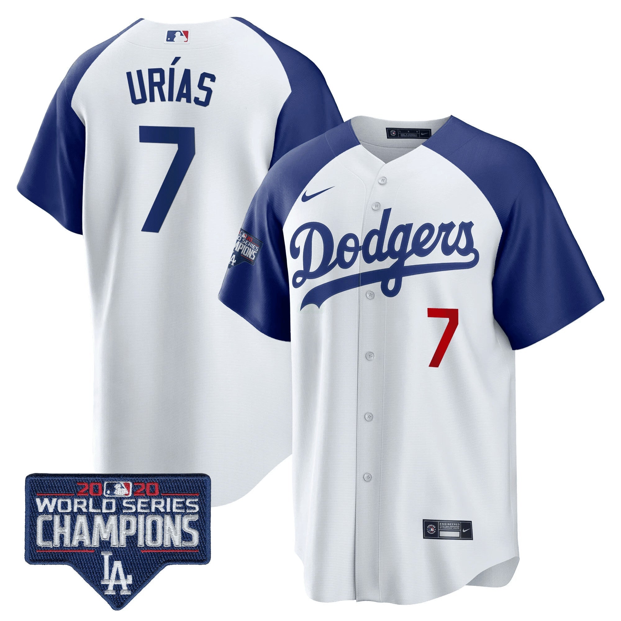 Camisa MLB Men’s World Series Champions Patch Cool Base Jersey