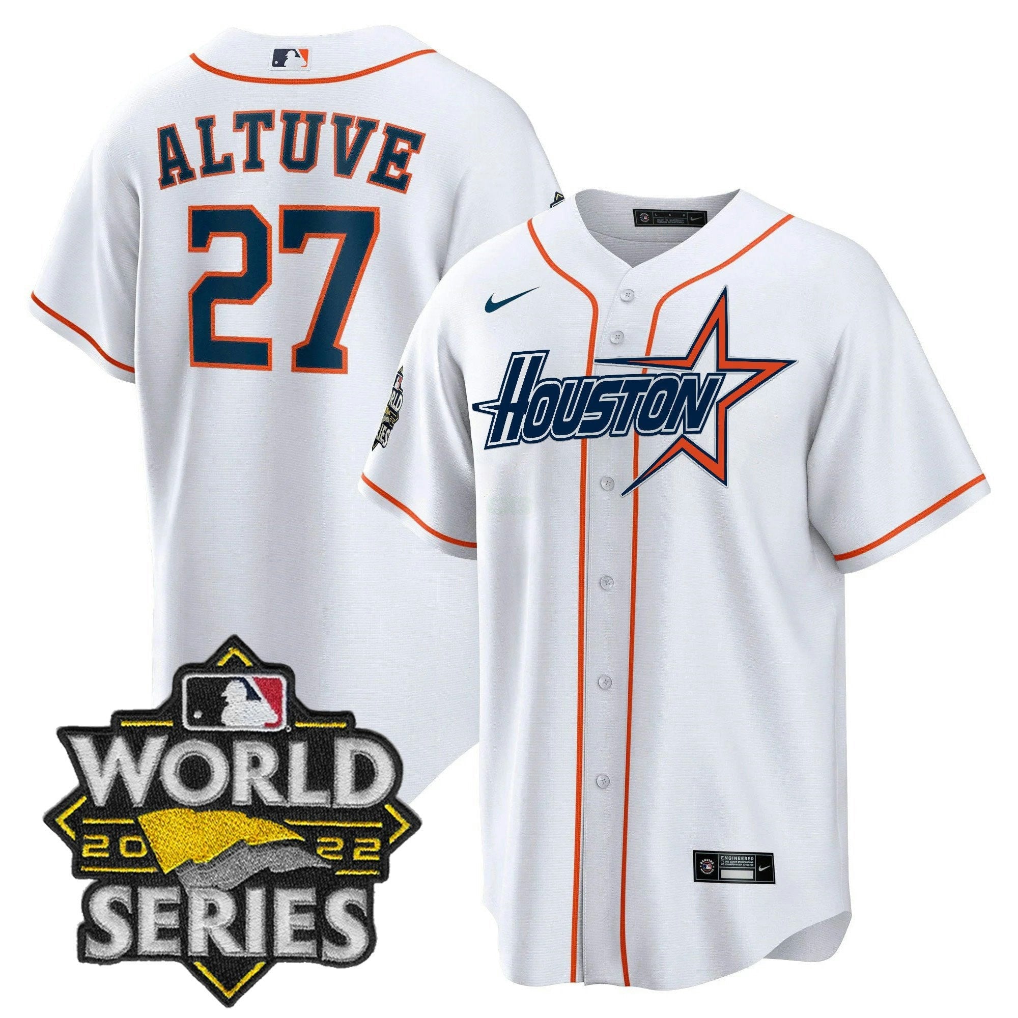 Camisa MLB Men’s World Series Preta Dourada Special Jersey