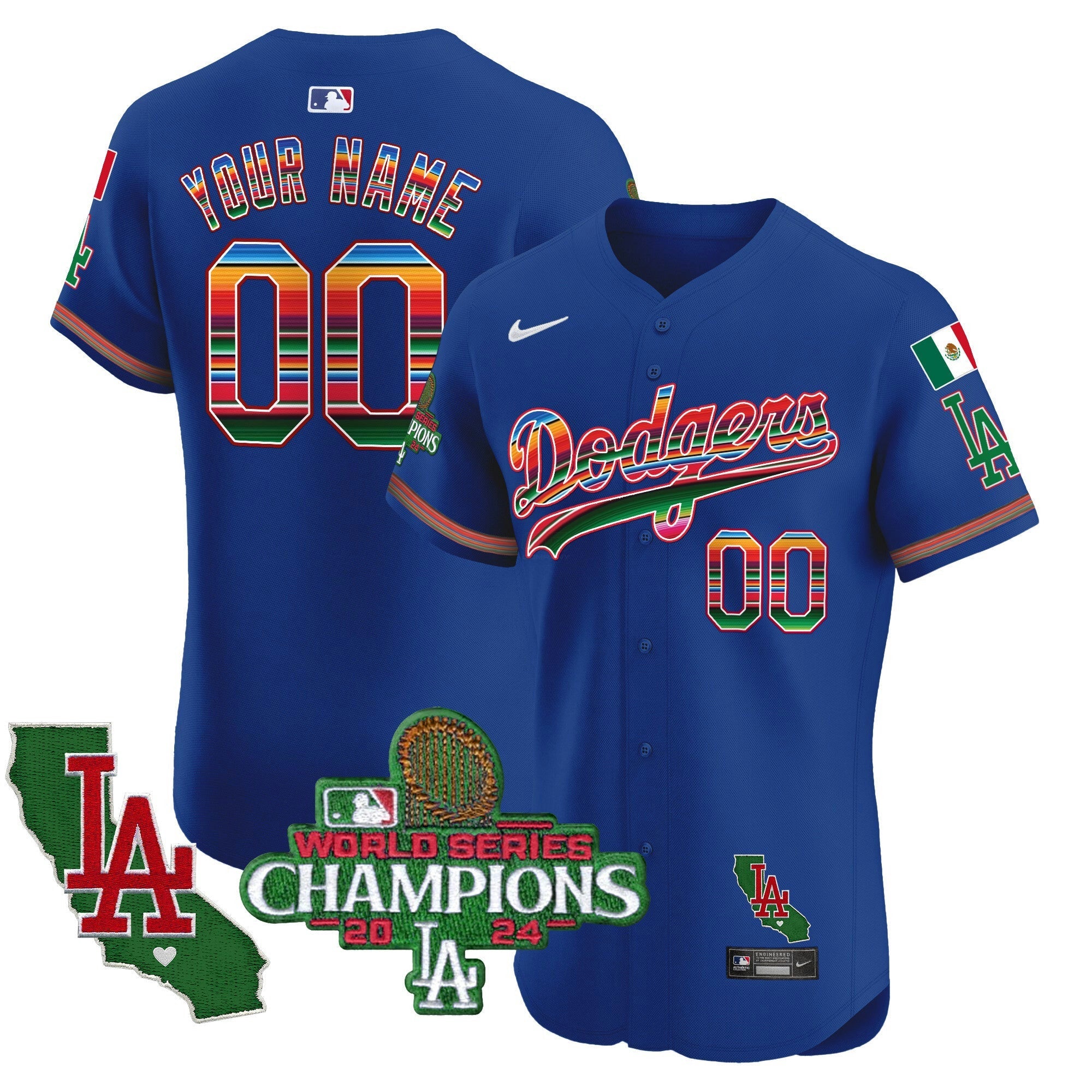Camisa MLB Mexico 2024 World Series Champions Vapor Premier Elite Jersey