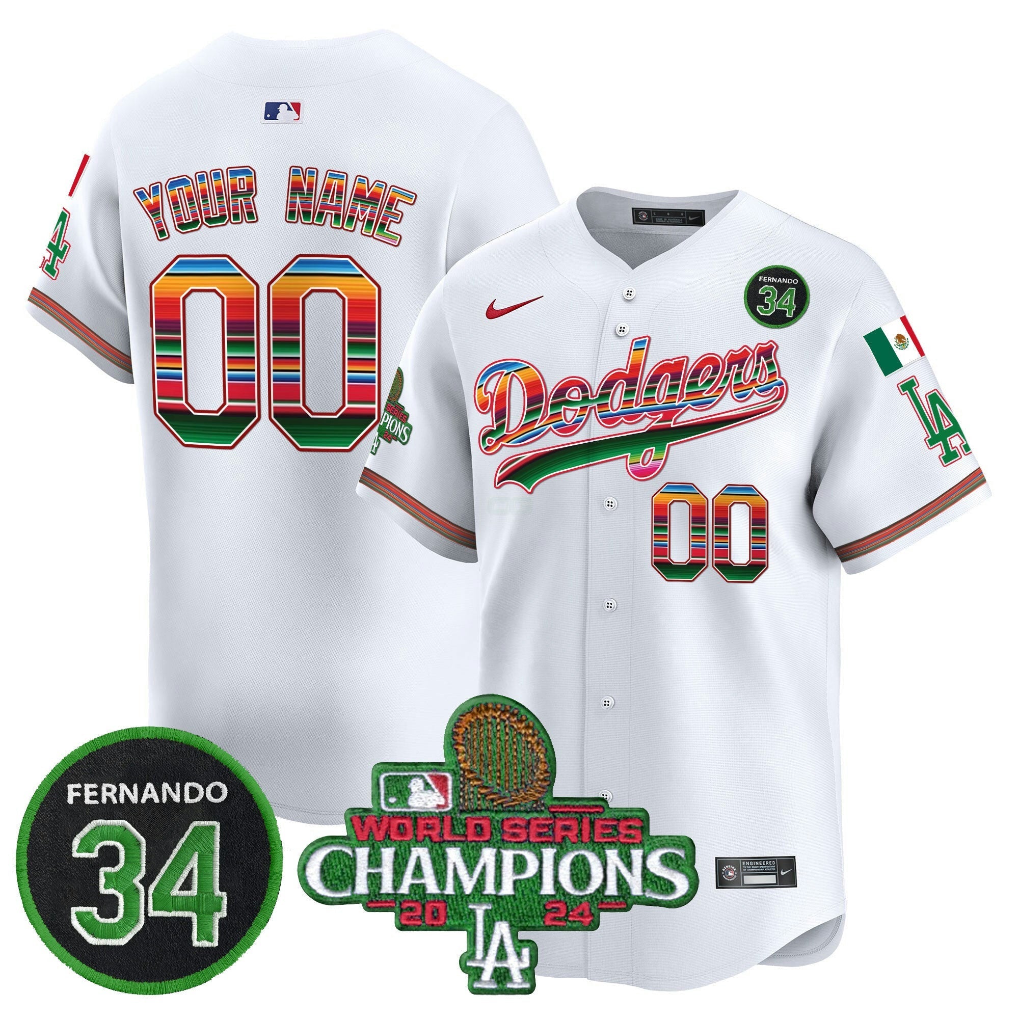 Camisa MLB Mexico 2024 World Series Champions Vapor Premier Limited Jersey V2